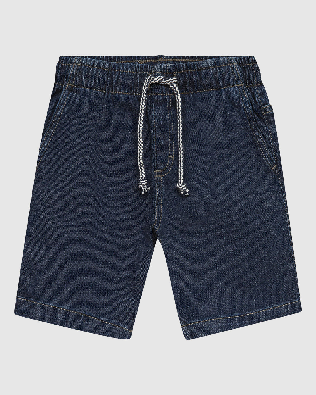 Bermuda Infantil Menino Cintura Com Elástico Em Jeans Moletom Malwee Kids - Imagem 15