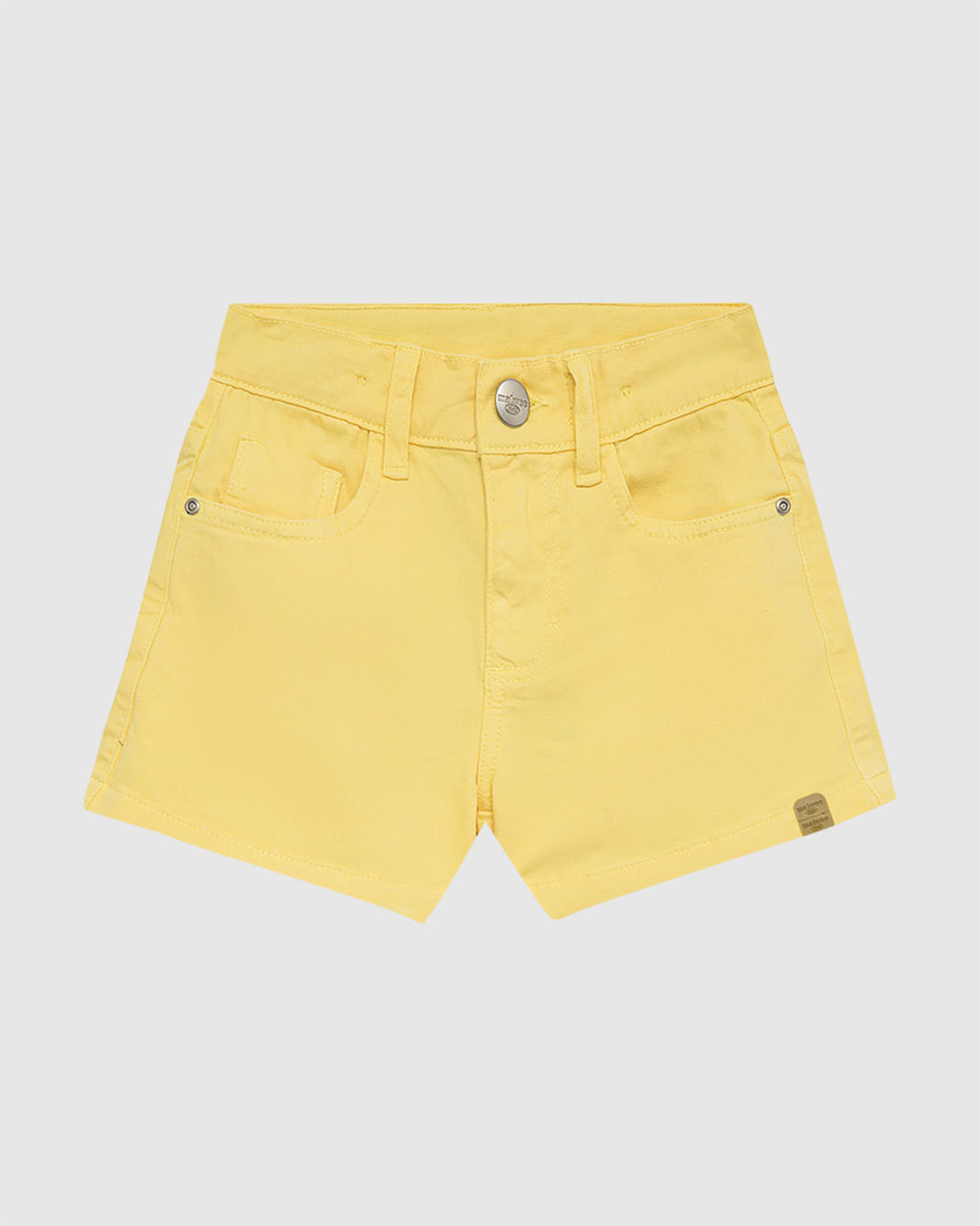 Shorts Infantil Menina Cintura Elástico Ajustável Em Sarja Stretch Malwee Kids