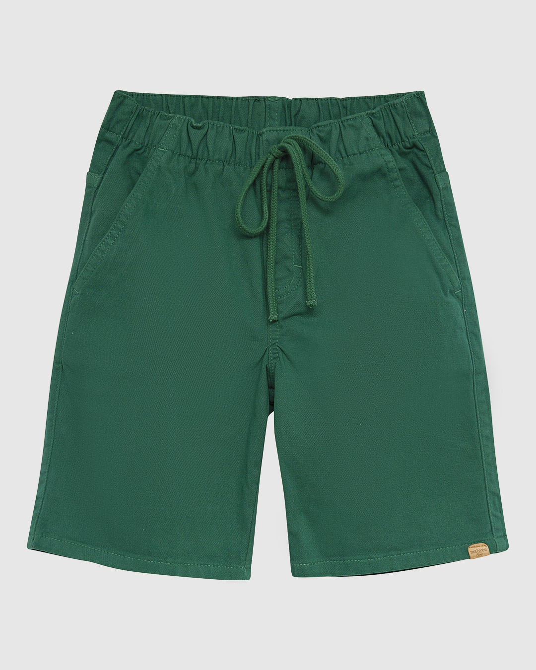 Bermuda Infantil Menino Cadarço Frontal Em Sarja Com Elastano Malwee Kids - Imagem 21