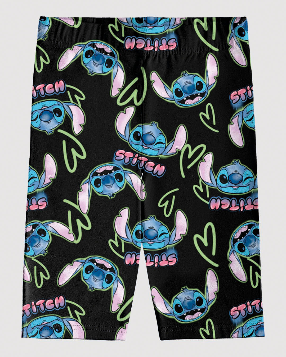 Bermuda Infantil Menina Estampa Stitch Disney Em Algodão Malwee Kids - Imagem 4