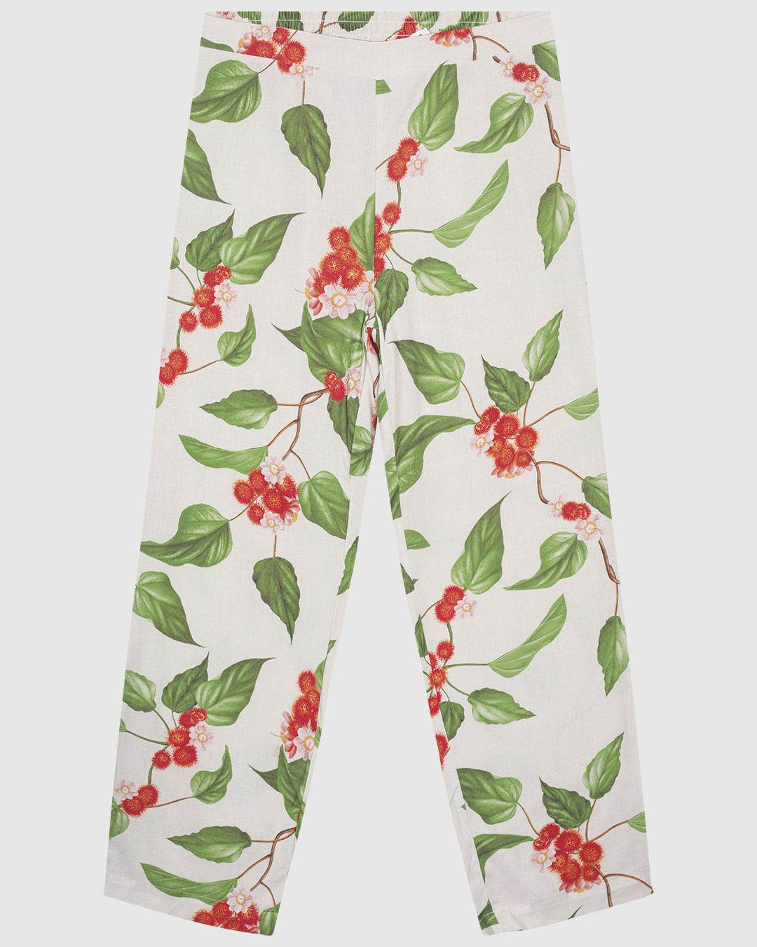 Calça Reta Feminina Plus Size Em Viscolinho