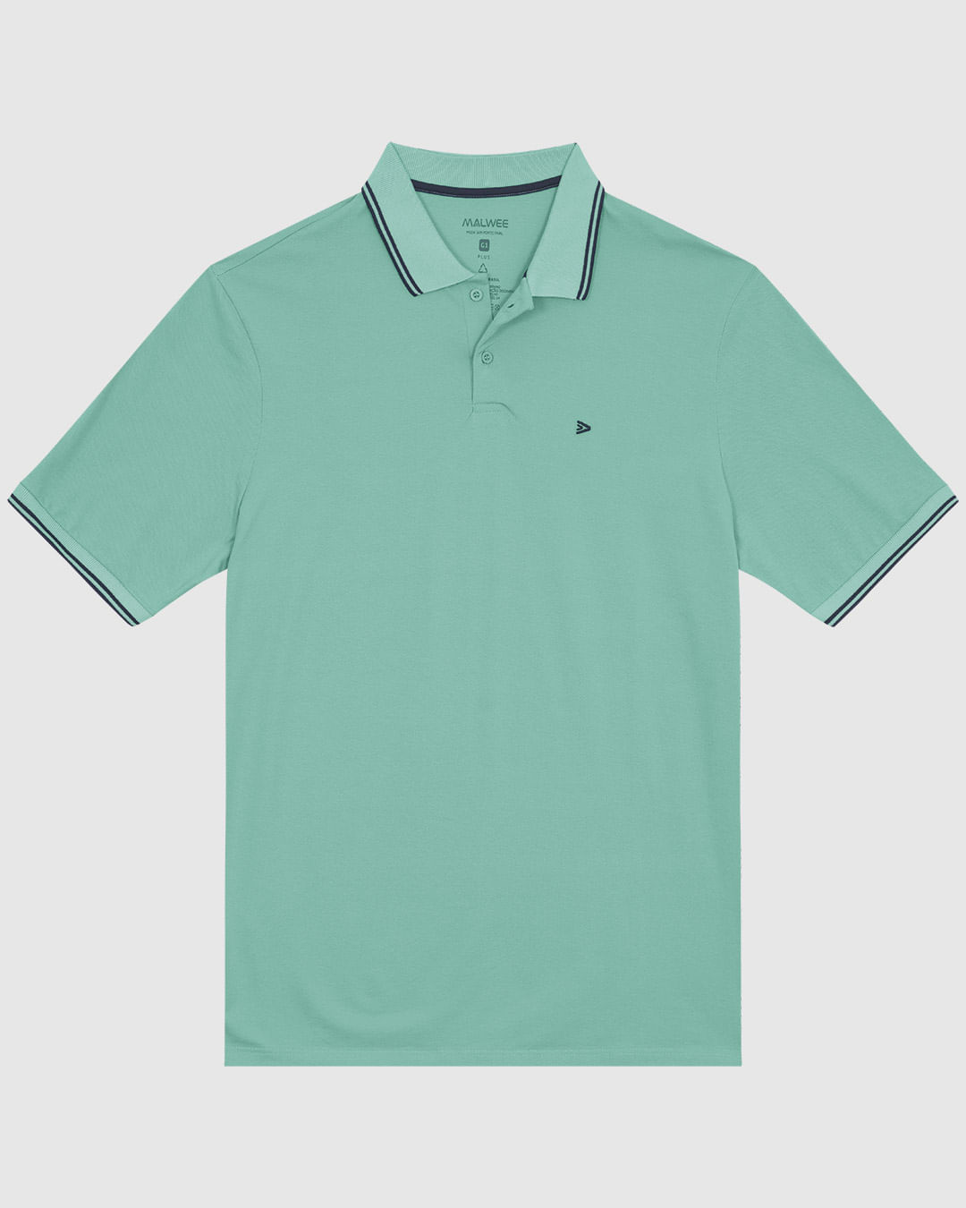 Camisa Polo Masculina Plus Size Peitilho Frontal Em Piquet Stretch - Imagem 4