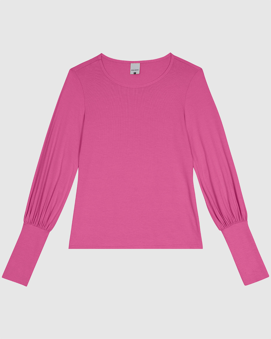 Blusa Feminina Manga Bufante Em Viscose Stretch