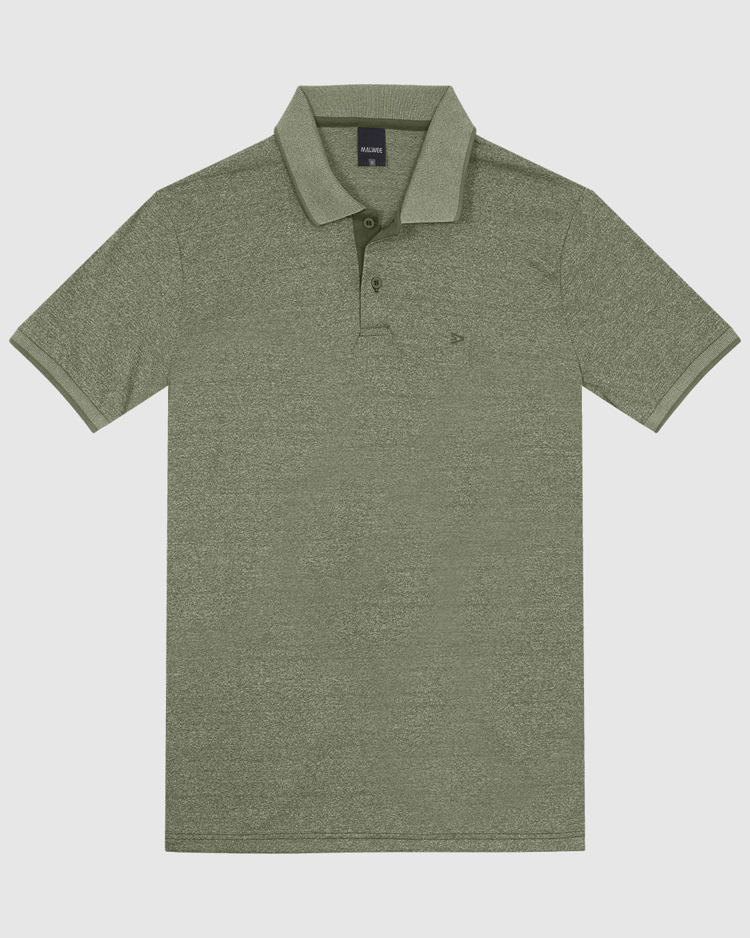 Camisa Polo Básica Masculina Slim Em Malha Rajada - Imagem 3