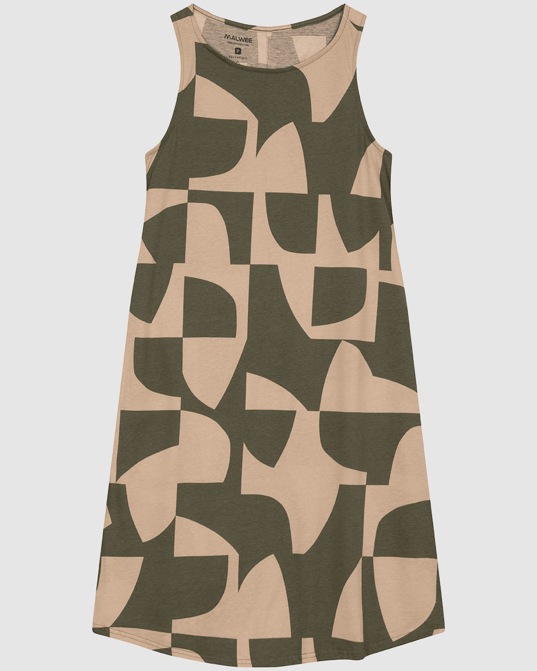 Vestido Feminino Regata Estampado Em Algodão - Imagem 3