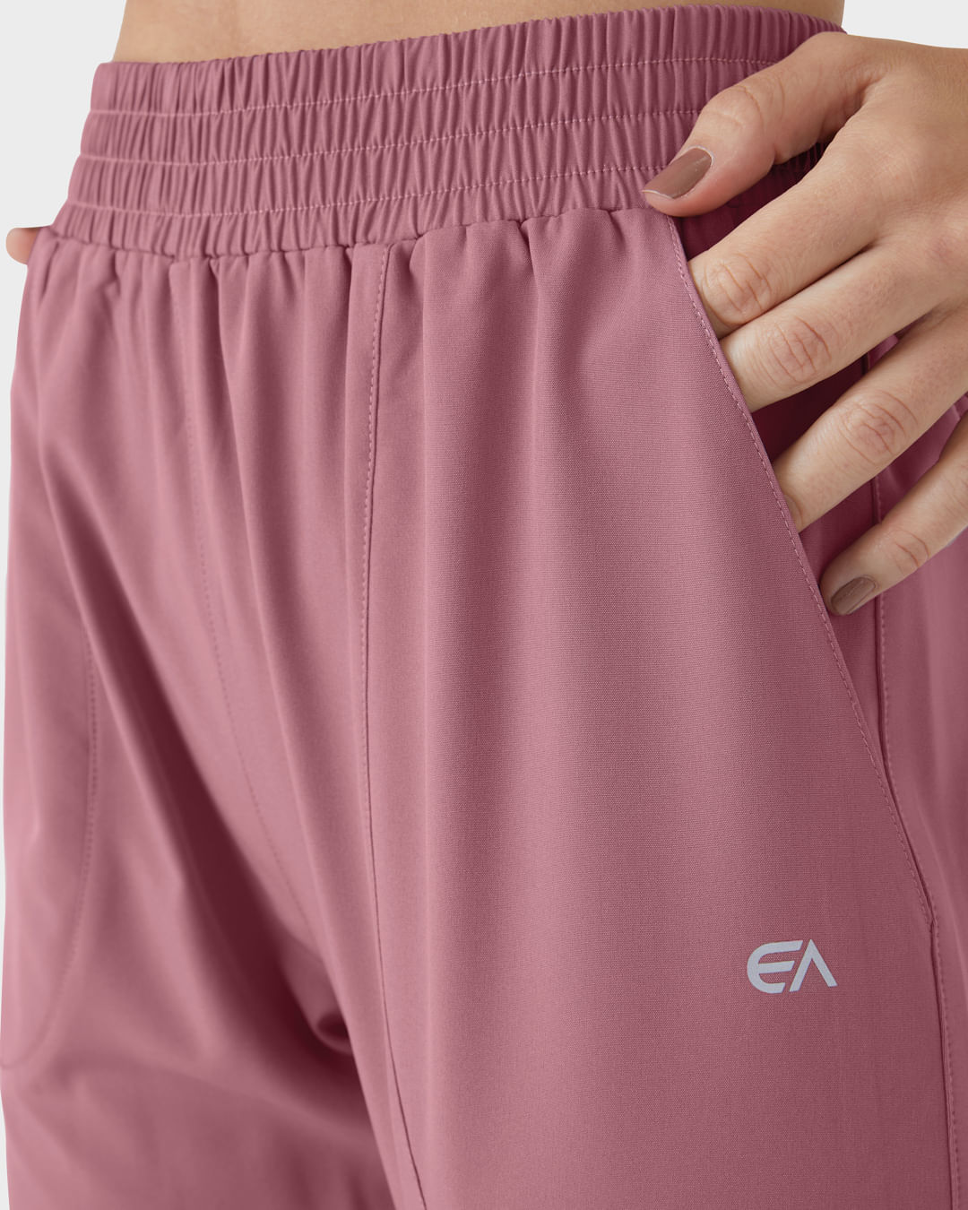 Calça Runner Feminina Com Recorte Em Tafetá Com Elastano - ENFIM - Imagem 11
