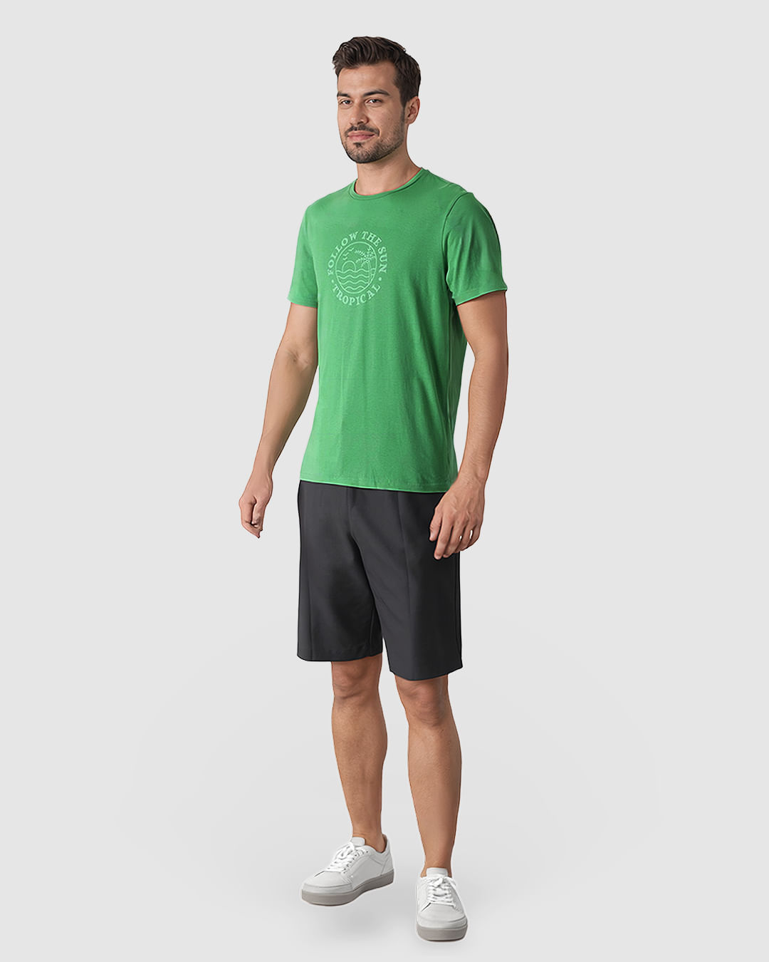 Camiseta Masculina Tropical Follow The Sun Em Algodão