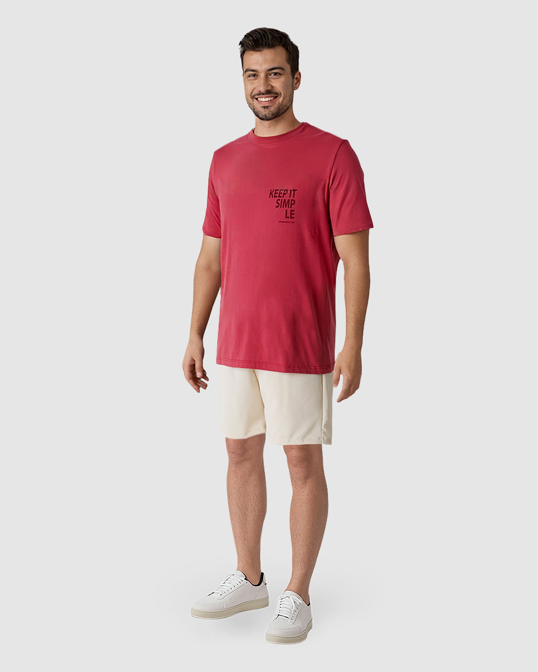 Camiseta Masculina Keep It Simple Em Algodão - Imagem 9