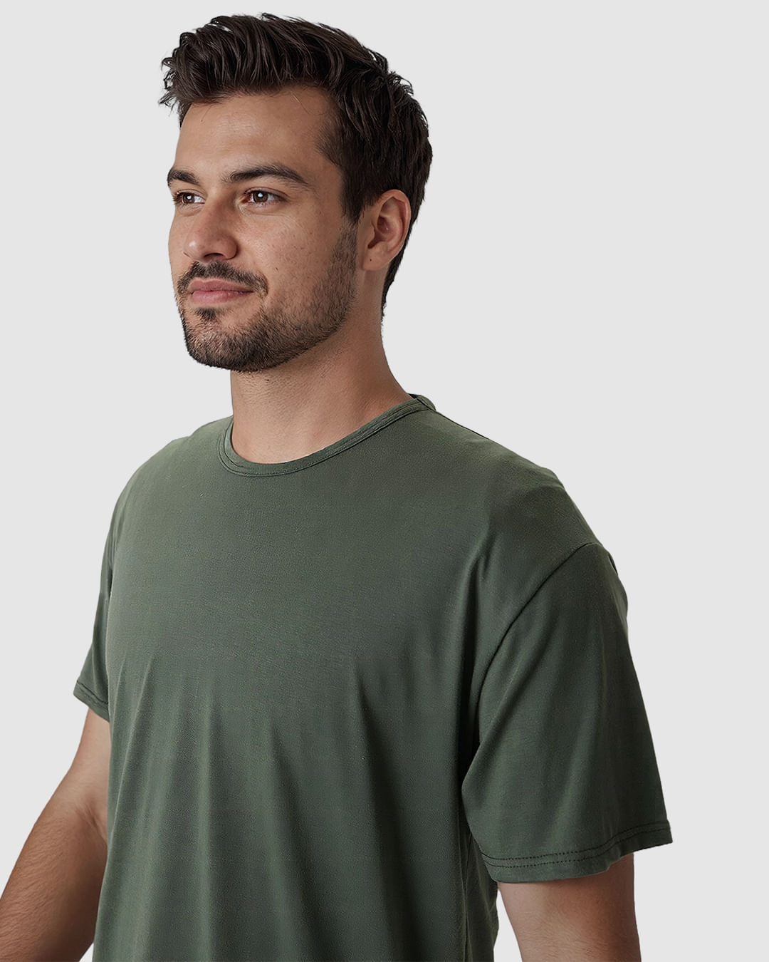 Pijama Curto Masculino Camiseta E Shorts Cós Elástico Em Algodão - Imagem 6