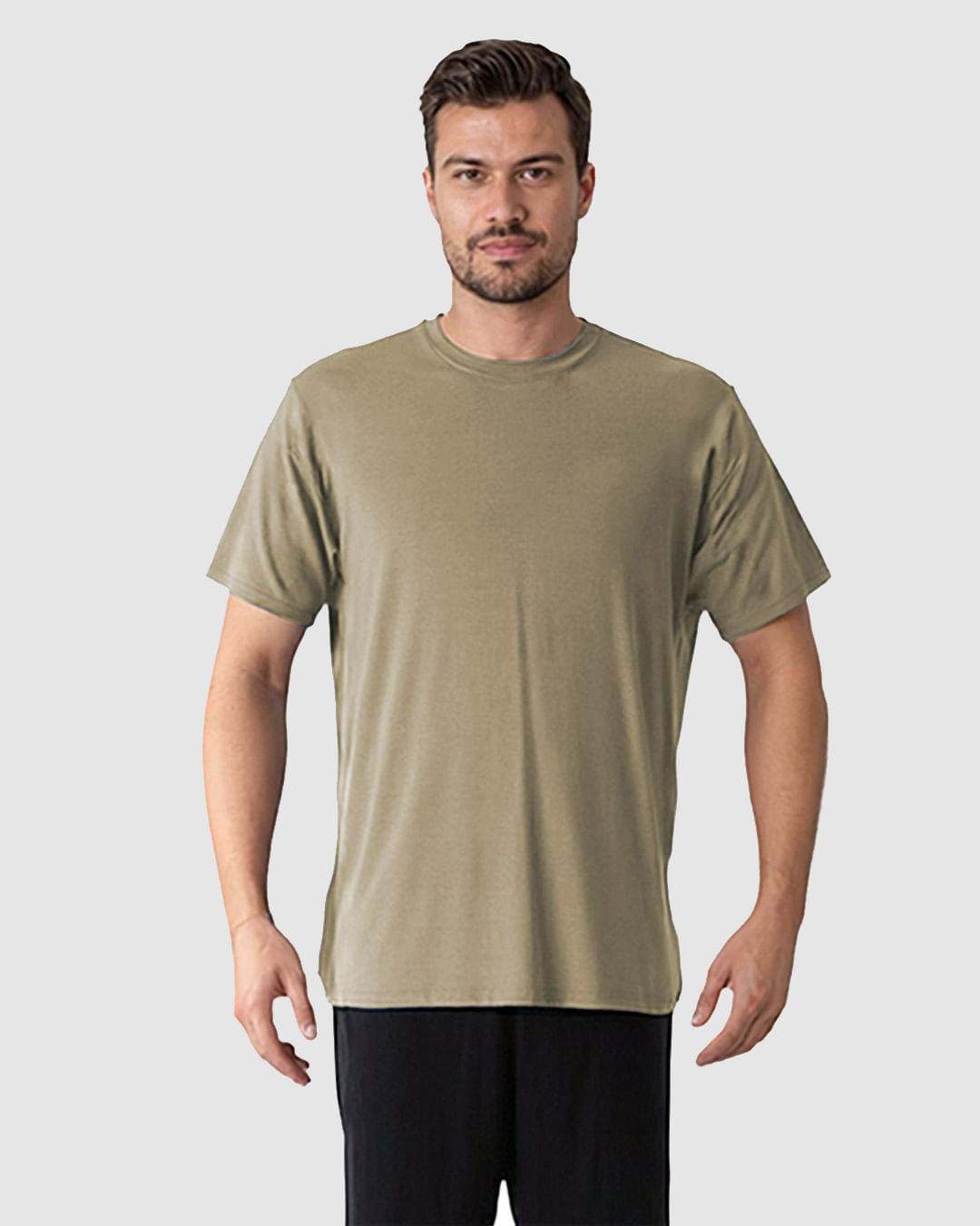 Pijama Curto Masculino Camiseta E Shorts Em Malha Modal Anti Odor - Imagem 11