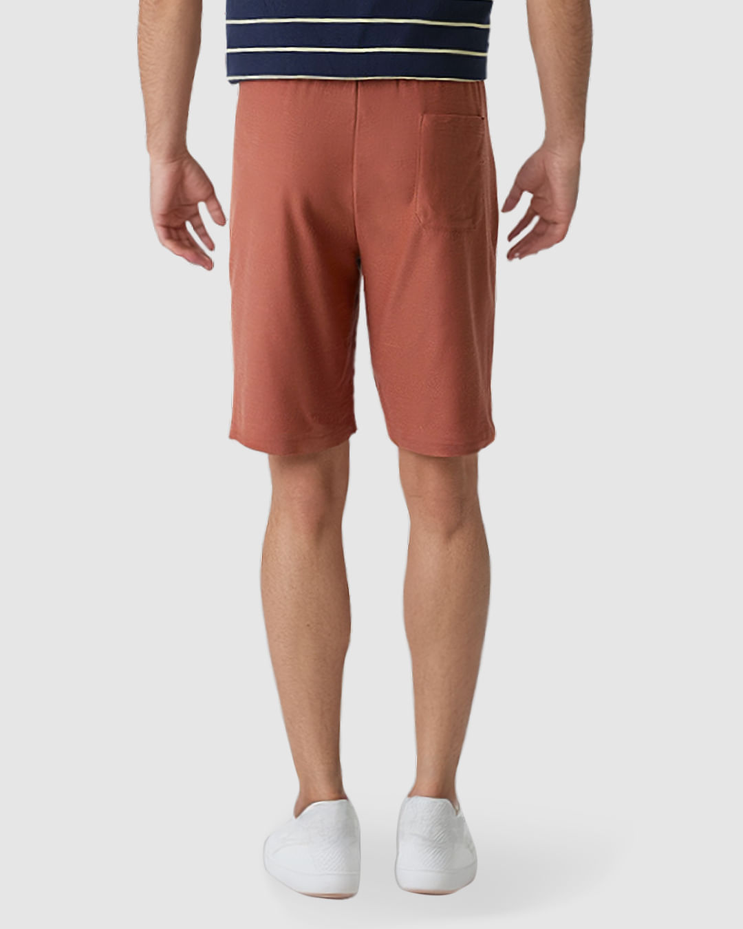 Bermuda Masculina Bolso Faca E Costas Em Moletinho Texturizado - Imagem 12