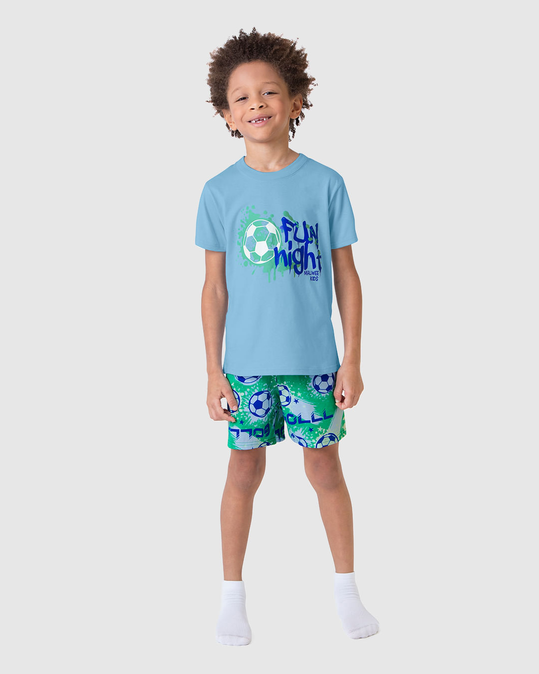 Pijama Infantil Menino 3 Peças Fun Night Em Malha Algodão Malwee Kids - Imagem 4
