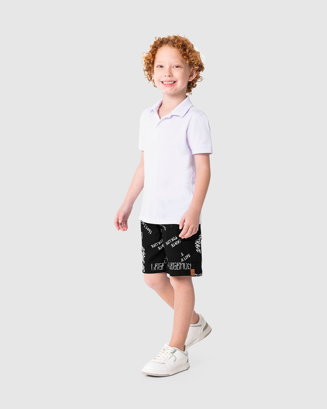 Bermuda Infantil Menino Estampada em Jeans Stretch Malwee Kids