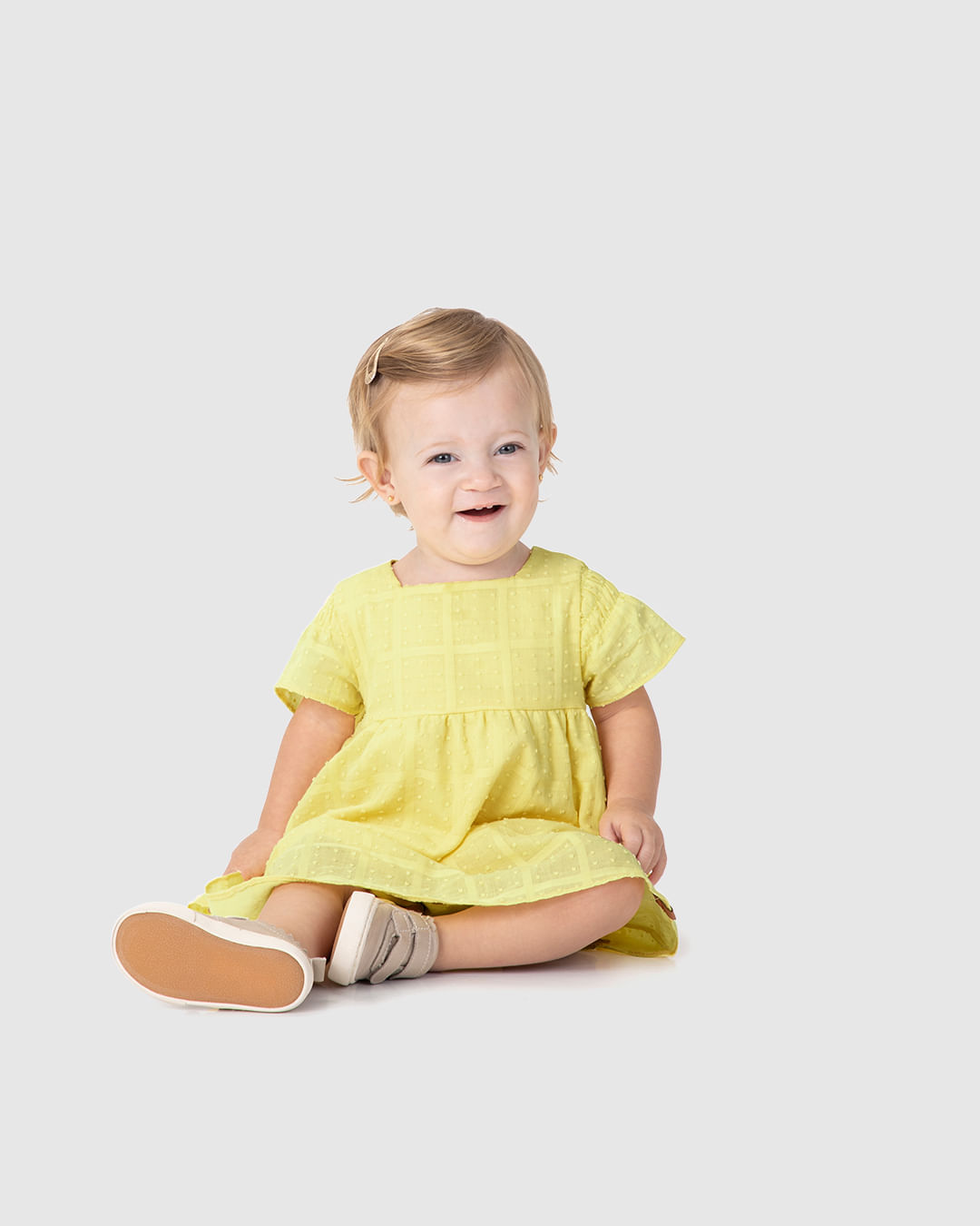 Conjunto Bebê Menina Vestido E Calcinha Em Algodão Plumetis Malwee Kids