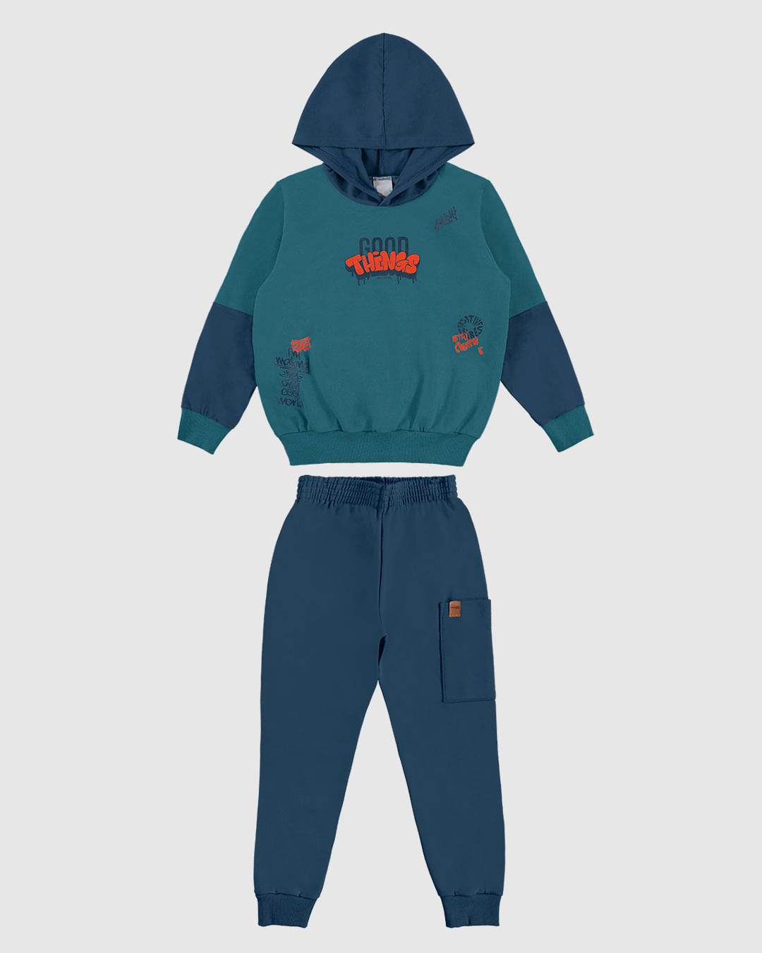Conjunto Infantil Menino Blusão Good Things Em Moletom Flanelado Malwee Kids - Imagem 6