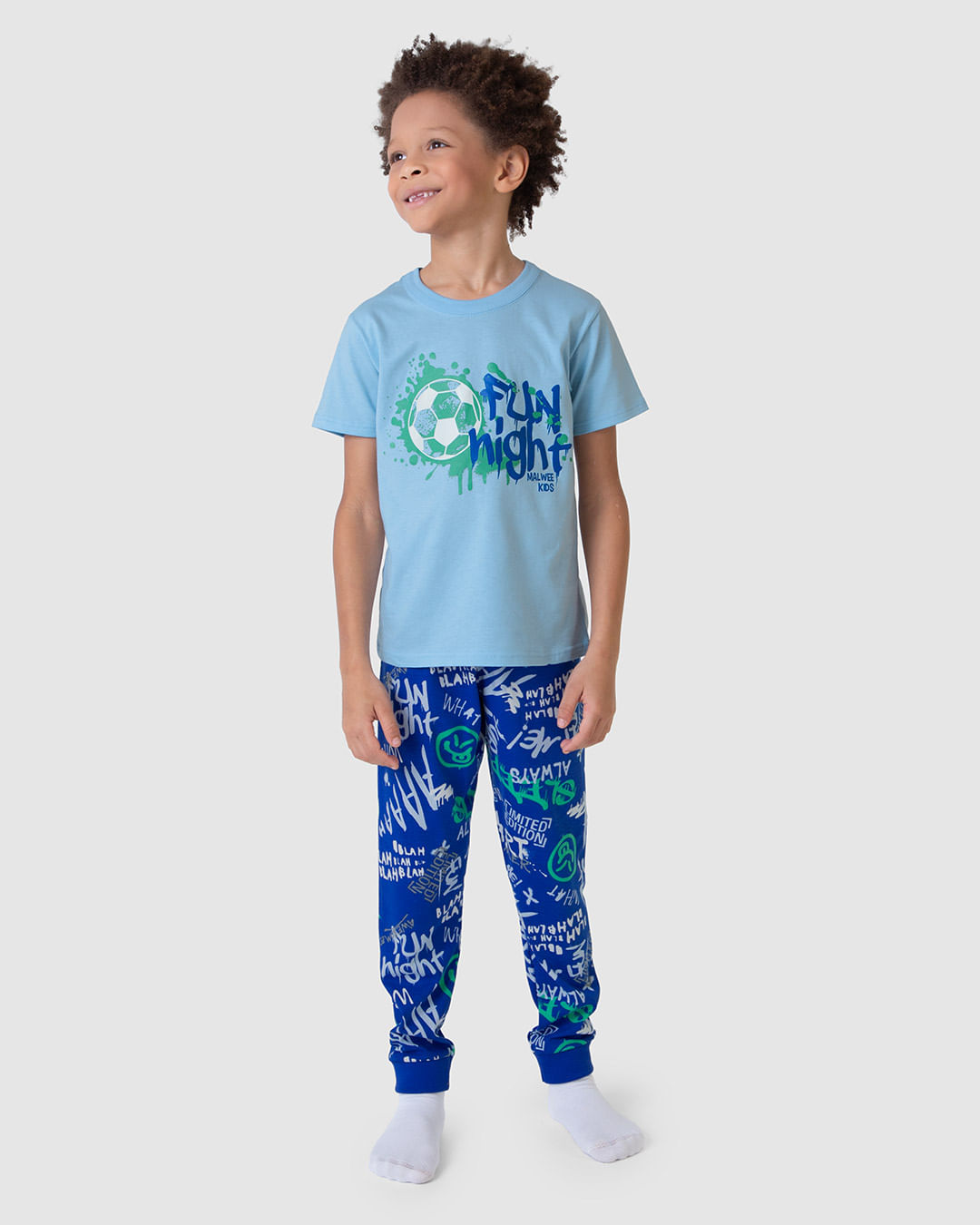 Pijama Infantil Menino 3 Peças Fun Night Em Malha Algodão Malwee Kids - Imagem 14
