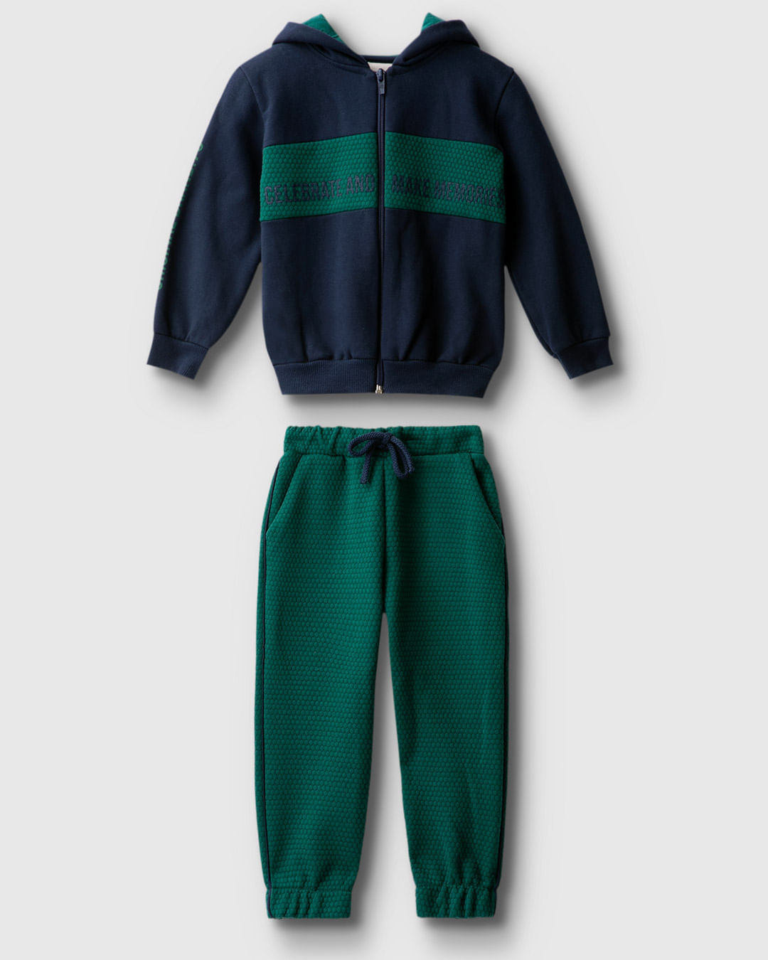Conjunto Menino Calça Jogger Em Jacquard Texturizado - Carinhoso