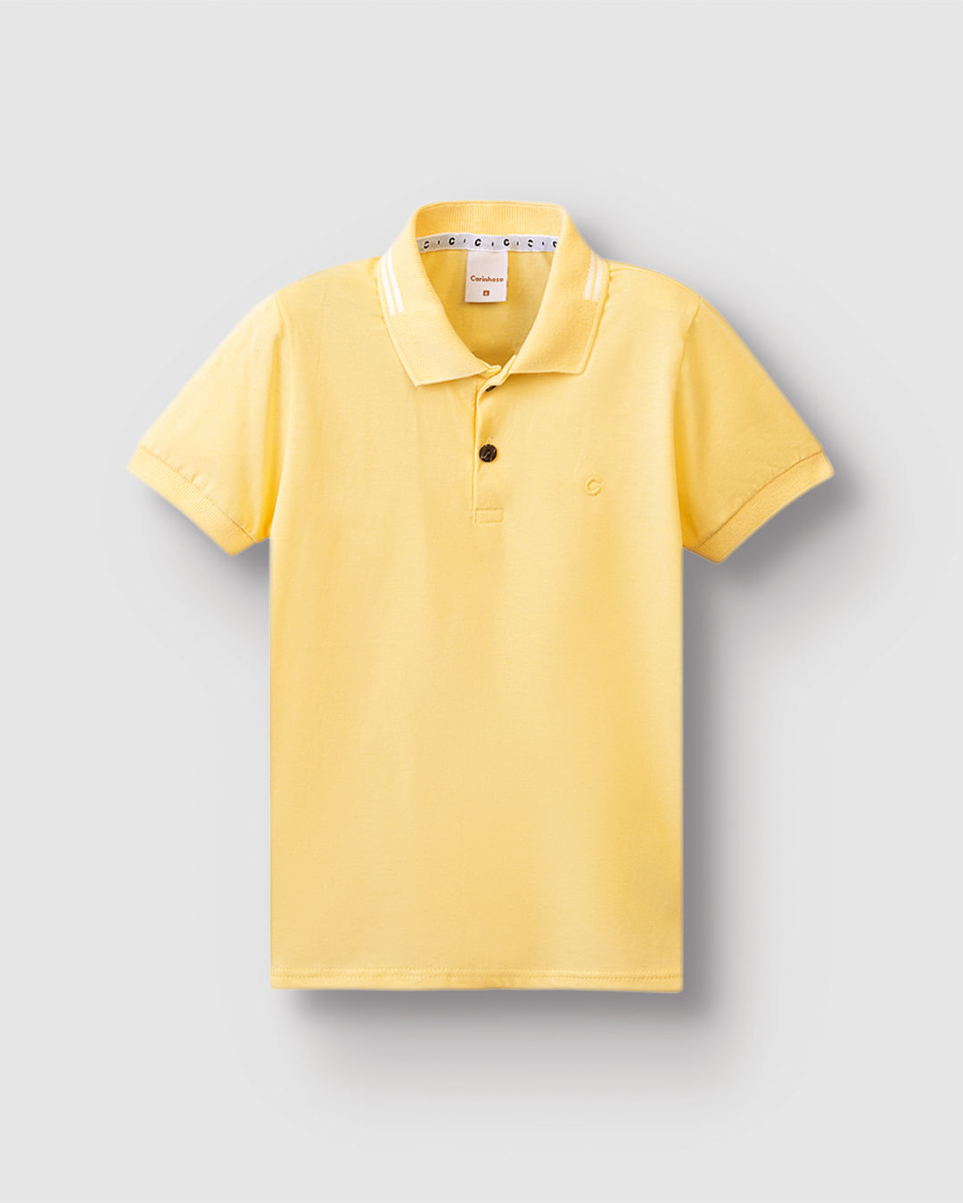 Camisa Polo Menino Peitilho Frontal Em Algodão - Carinhoso - Imagem 2