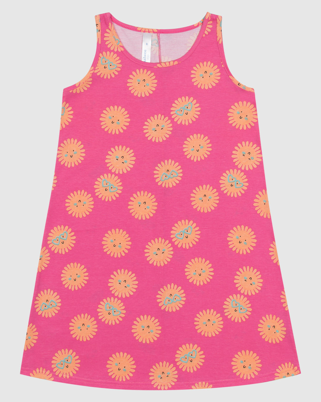 Camisola Infantil Menina Estampa Sol Em Algodão Malwee Kids