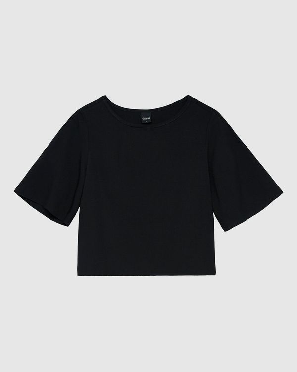 Blusa Box Feminina Manga 3/4 Em Viscose - ENFIM Preto - P