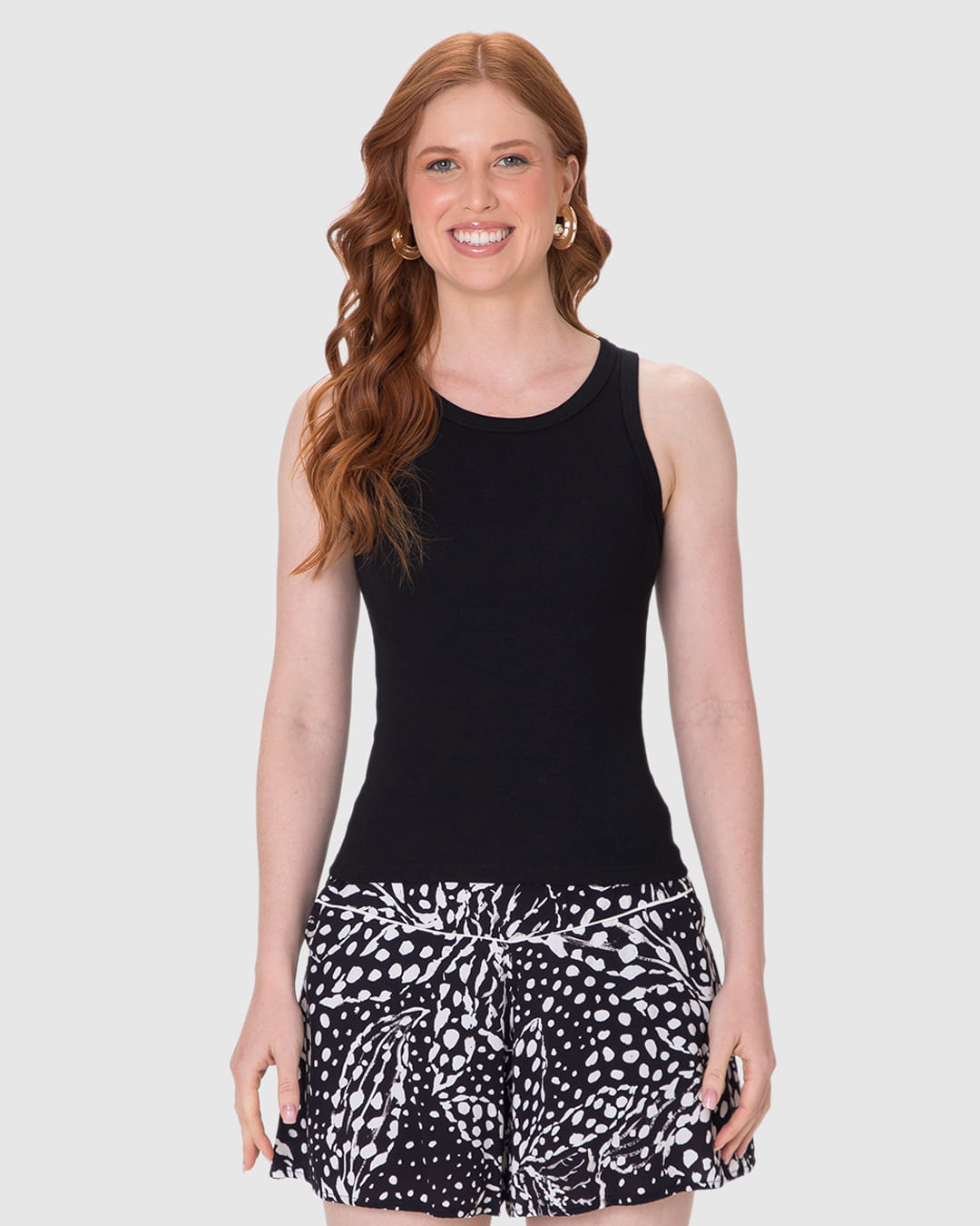 Regata Básica Feminina Decote U Em Ribana - Imagem 29