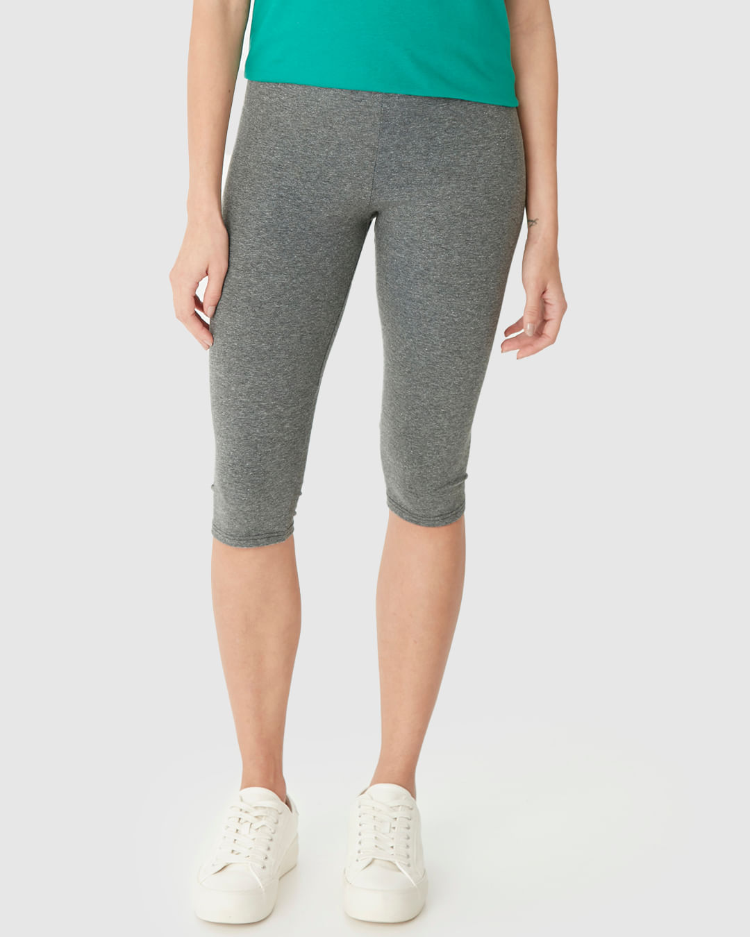 Calça Corsário Básica Feminina Cós Elástico Em Algodão - Imagem 24