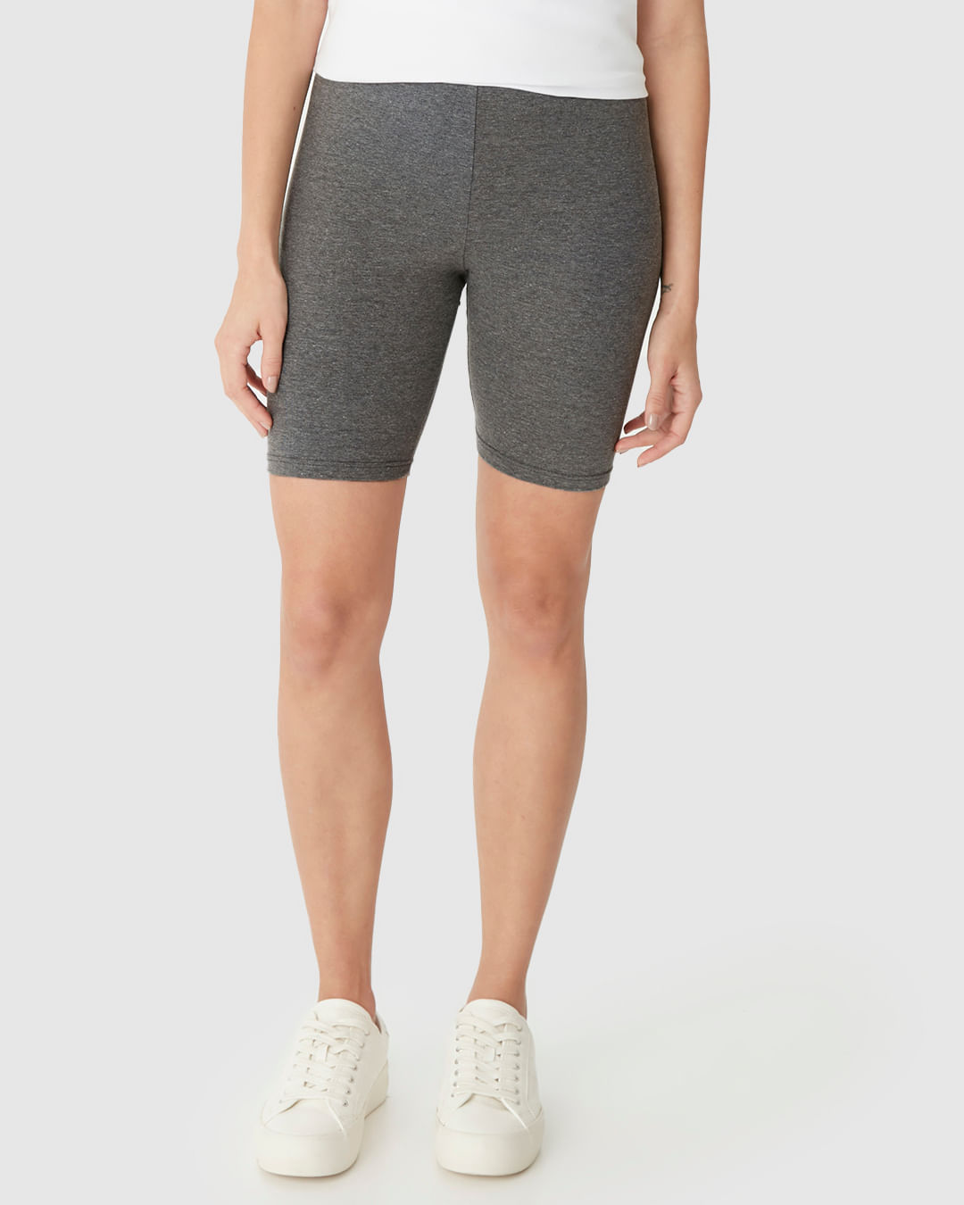 Bermuda Básica Feminina Ciclista Em Algodão - Imagem 14