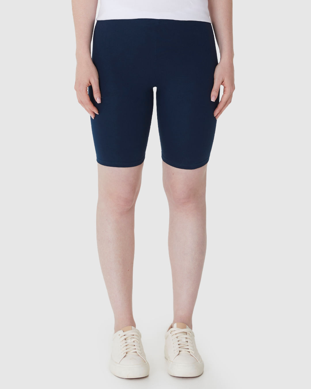 Bermuda Básica Feminina Ciclista Em Algodão - Imagem 19