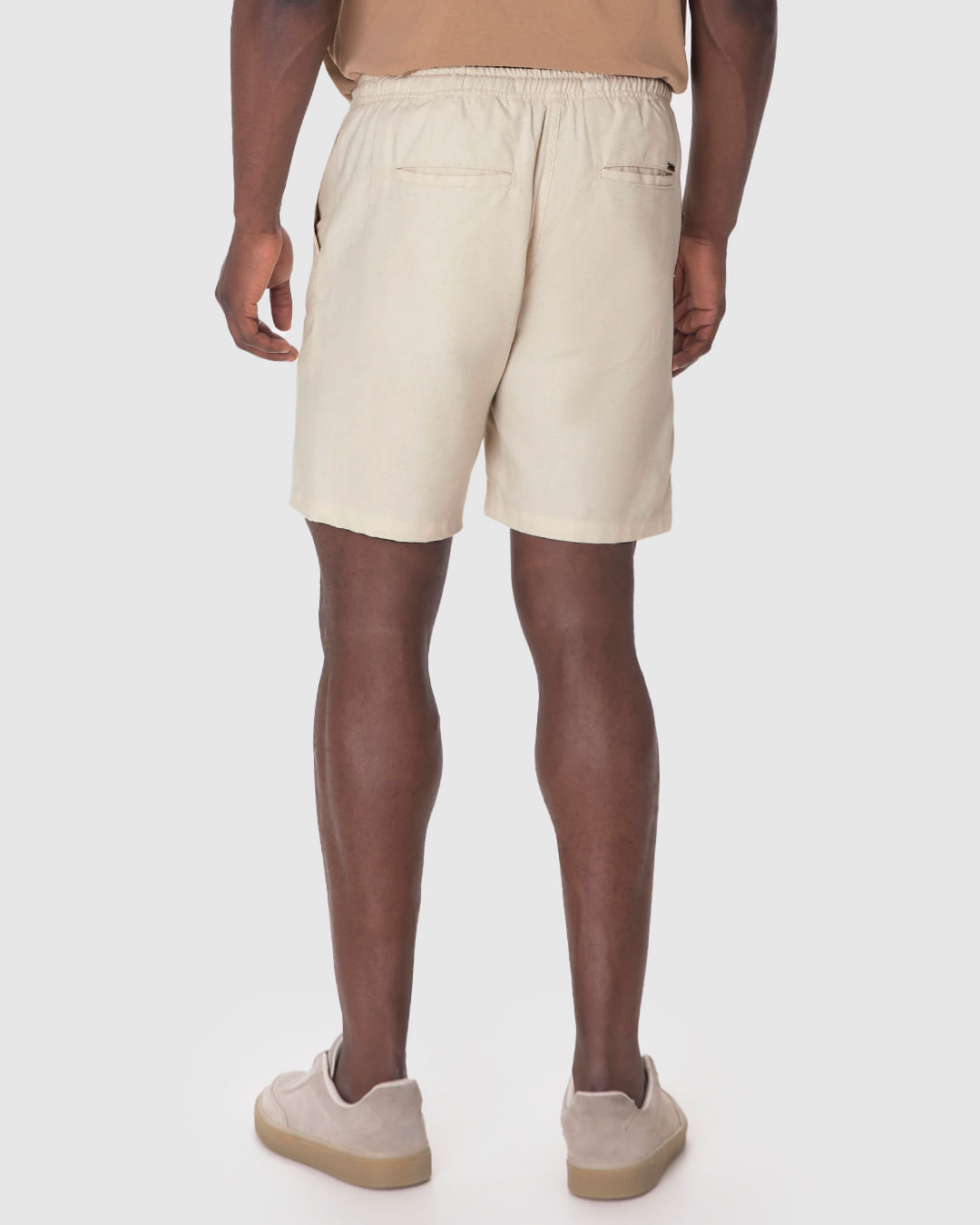 Bermuda Masculina Chino Cadarço Funcional Em Linho - Imagem 20