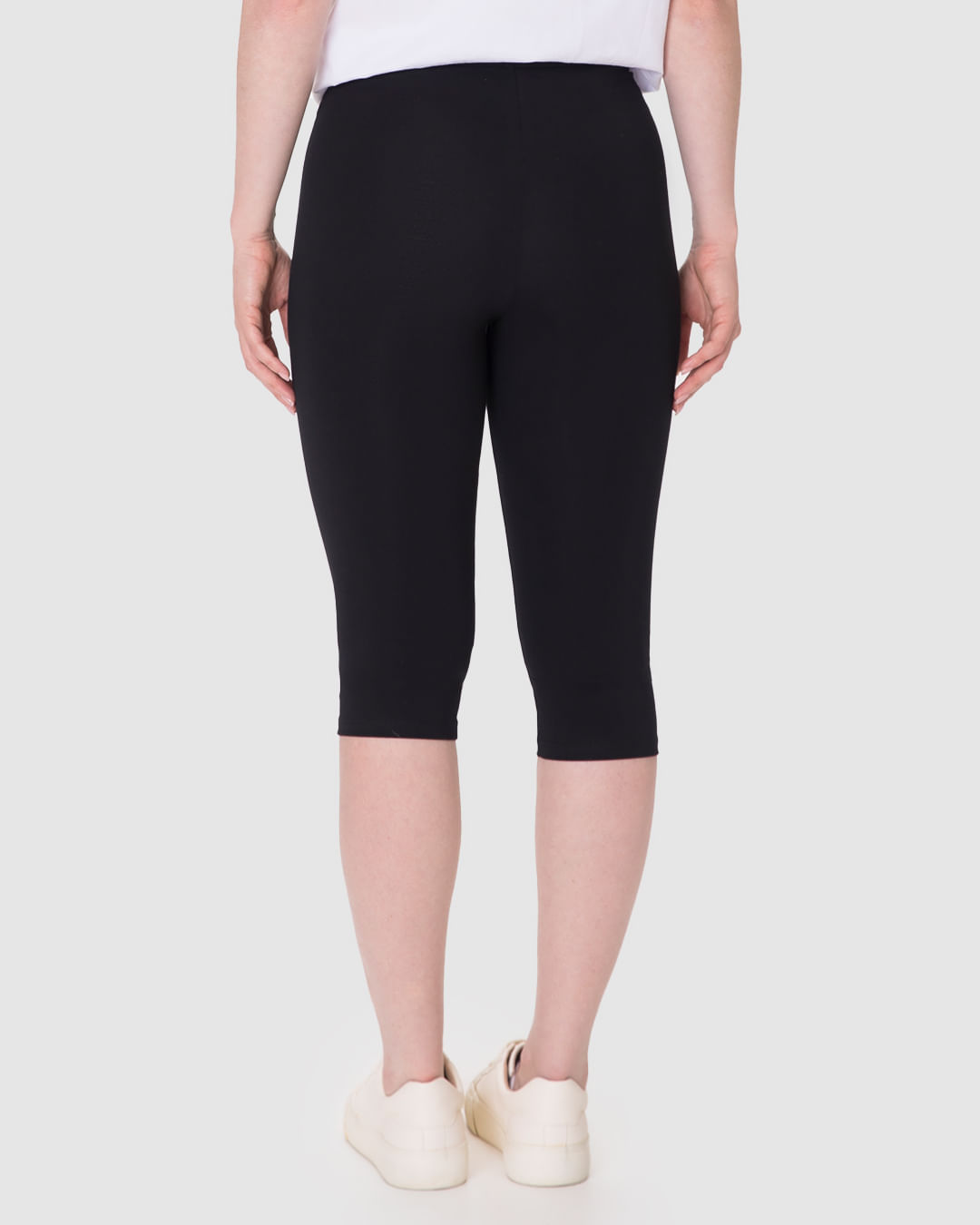 Calça Corsário Básica Feminina Cós Elástico Em Algodão - Imagem 30