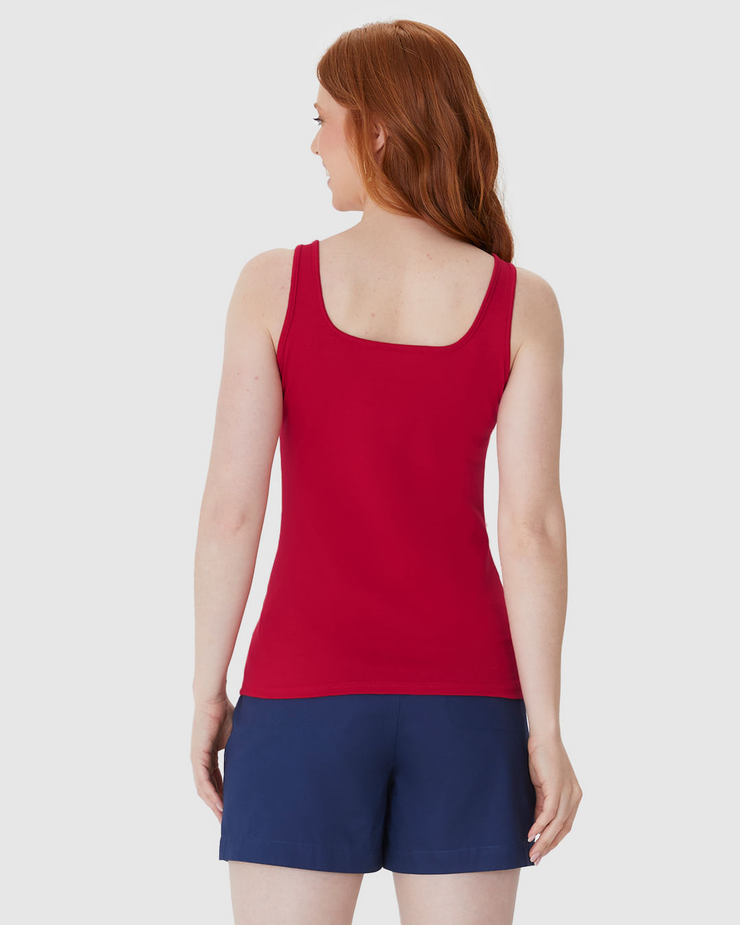 Regata Básica Feminina Alça Média Em Algodão - Imagem 25