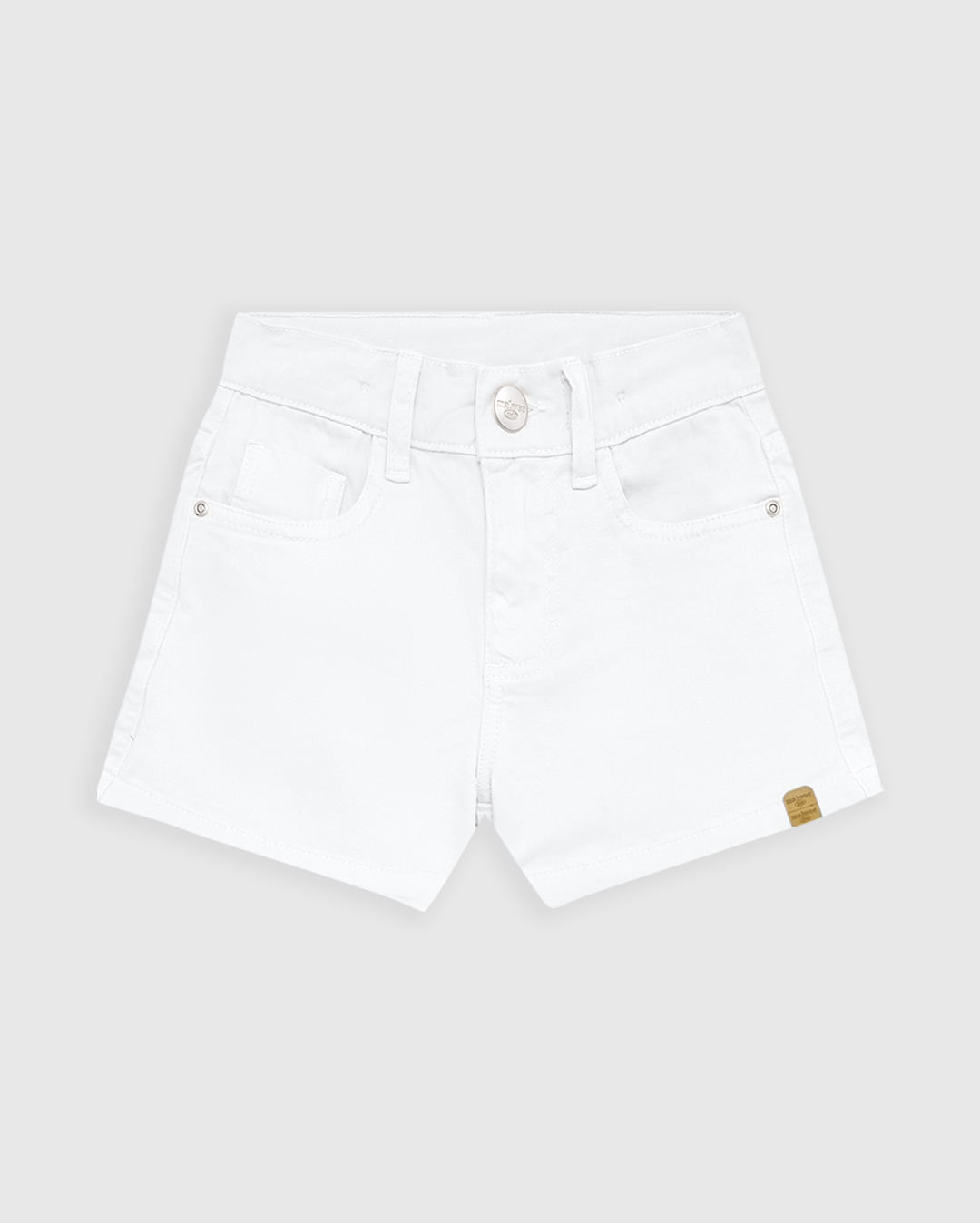 Shorts Infantil Menina Cintura Elástico Ajustável Em Sarja Stretch Malwee Kids - Imagem 21