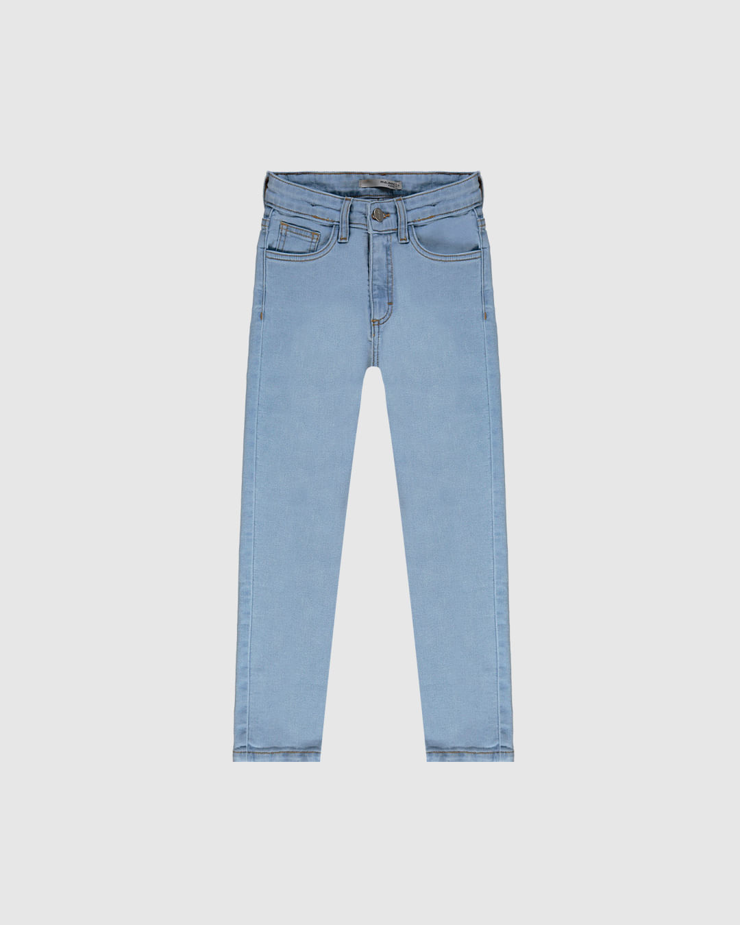 Calça Infantil Menina Skinny Cintura Ajustável Em Jeans Moletom Malwee Kids - Imagem 11
