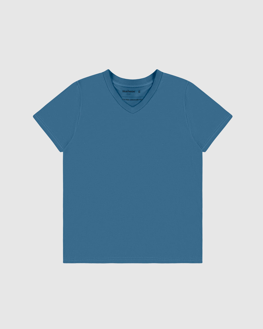 Camiseta Infantil Menino Decote V Em Algodão Malwee Kids