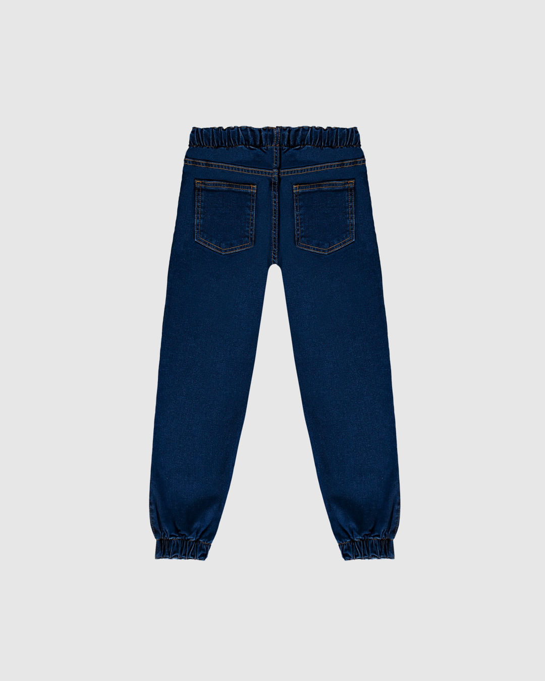 Calça Infantil Menino Jogger Cós Elástico Em Jeans Moletom Malwee Kids - Imagem 8