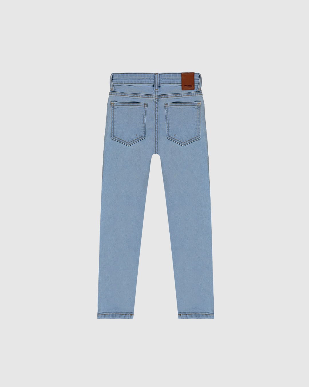 Calça Infantil Menina Skinny Cintura Ajustável Em Jeans Moletom Malwee Kids - Imagem 4