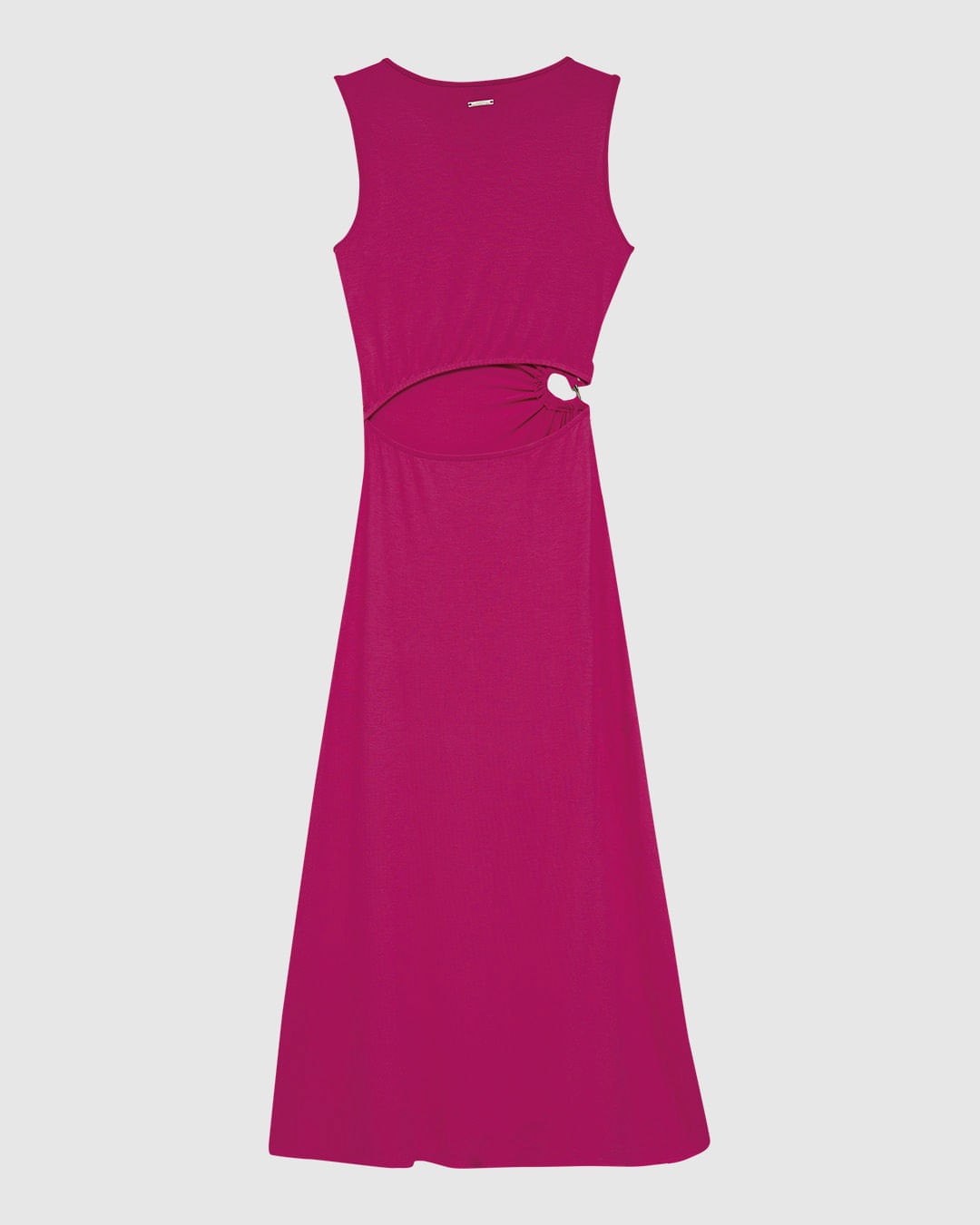 Vestido Midi Feminino Detalhe Vazado Com Argola Em Viscose Stretch - ENFIM - Imagem 3