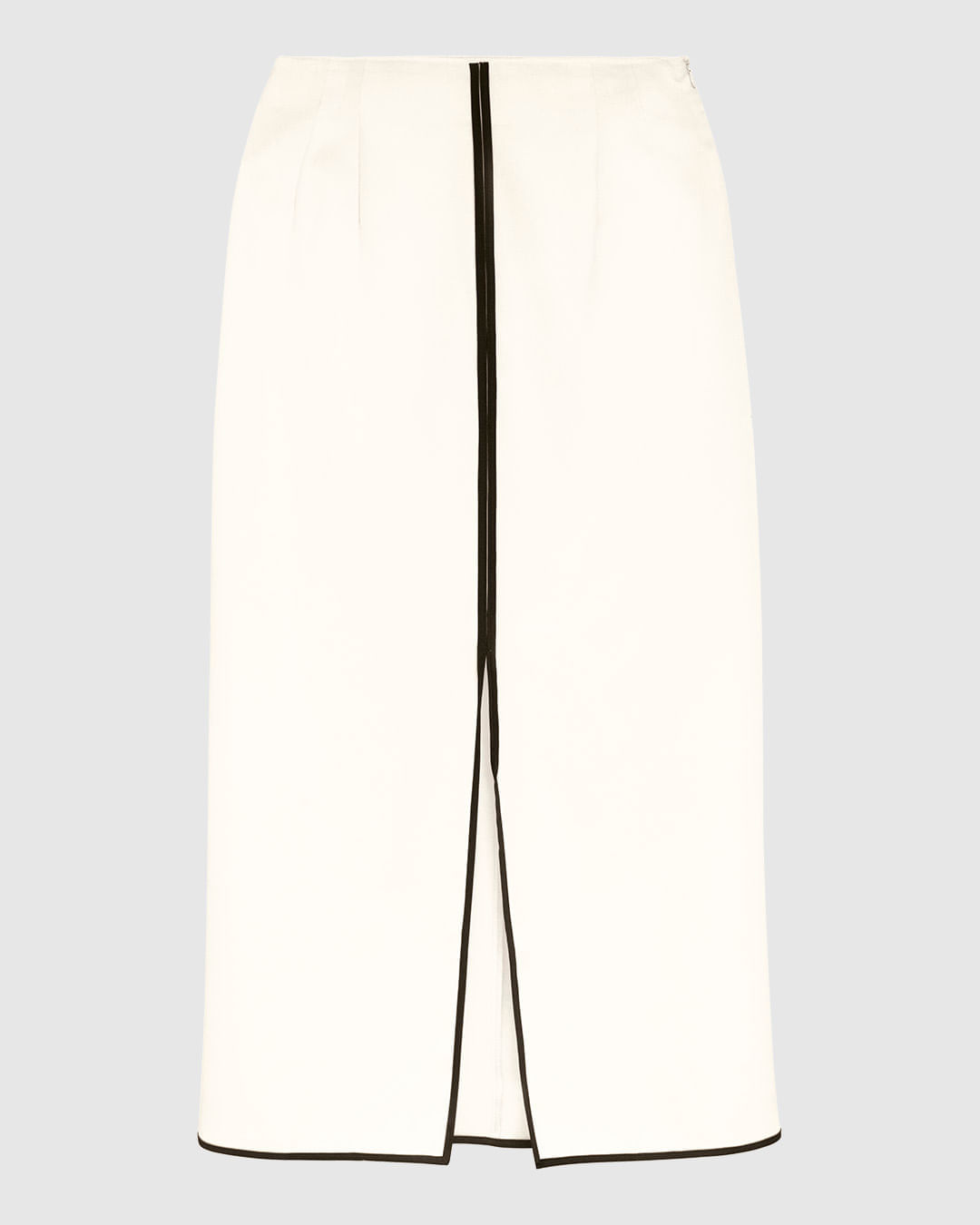 Saia Midi Feminina Lápis Com Fenda E Pences Em Tecido Alfaiataria - ENFIM - Imagem 2