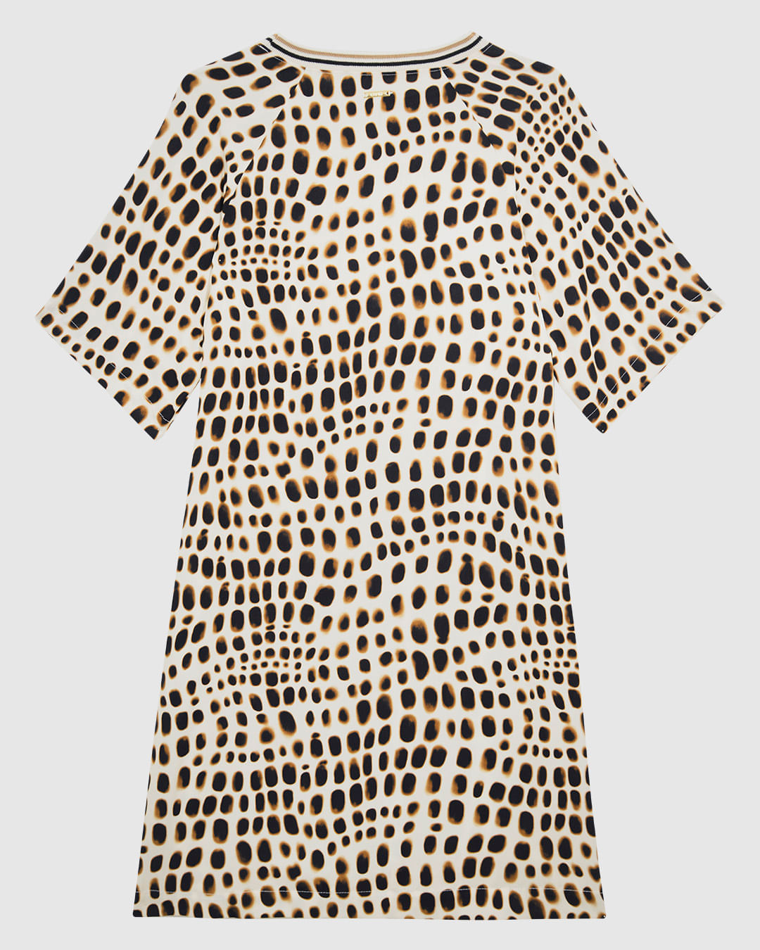 Vestido Feminino Estampado Decote Retilínea Bolso Lateral Em Viscose - ENFIM - Imagem 9