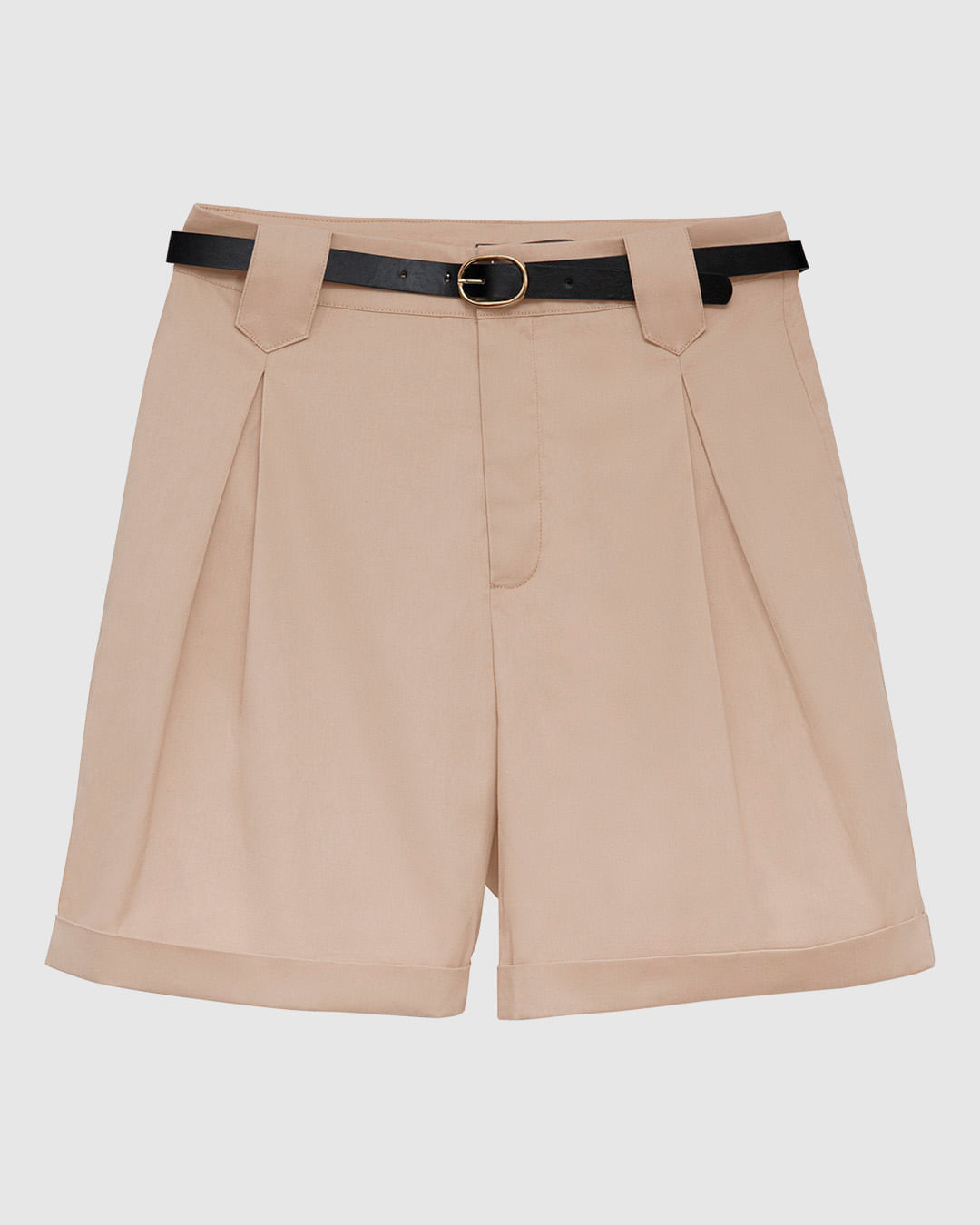 Shorts Feminino Reto Acompanha Cinto Em Algodão Sarjado - ENFIM - Imagem 11