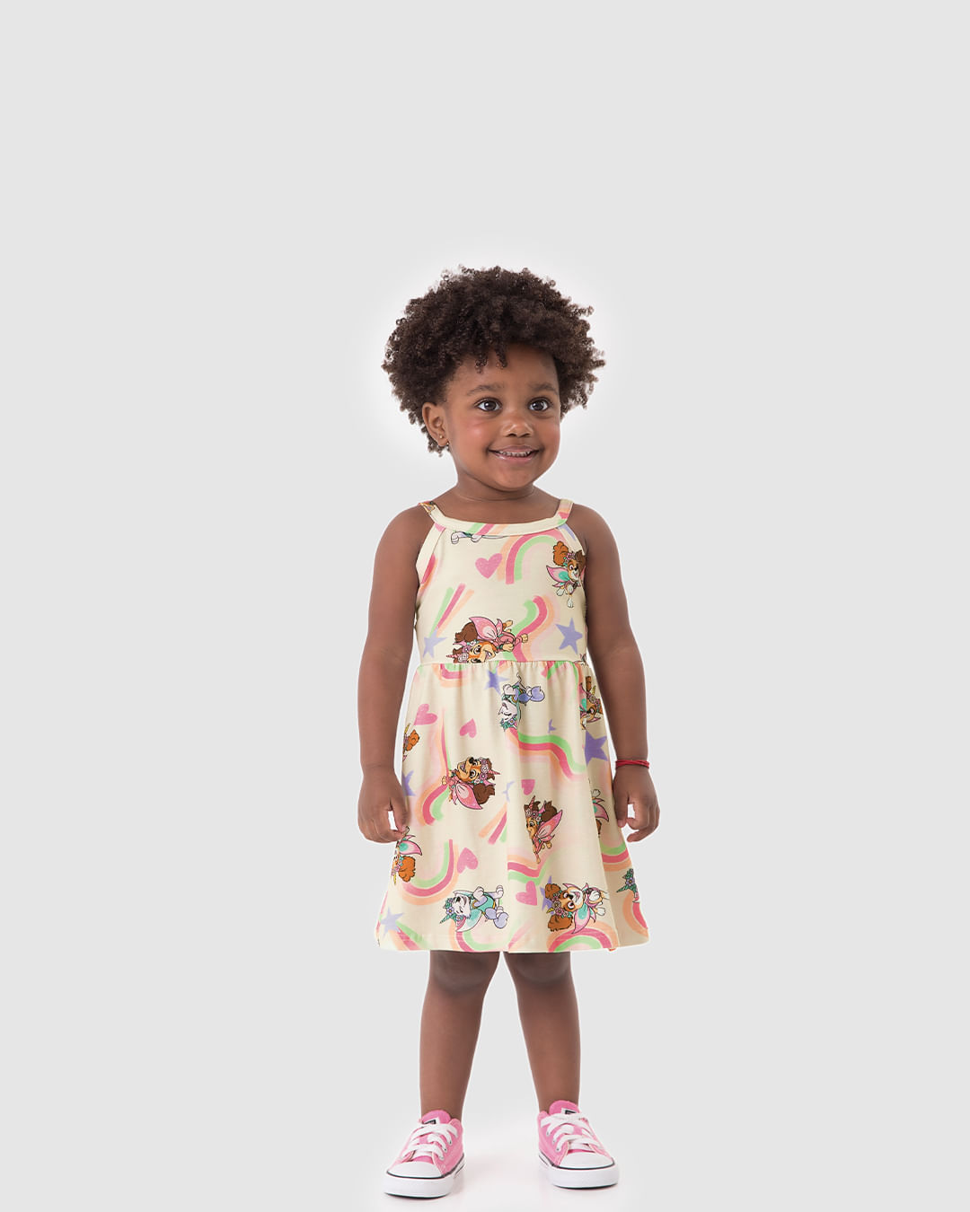 Vestido Infantil Detalhe Vazado Costas Patrulha Canina Em Algodão Malwee Kids - Imagem 7