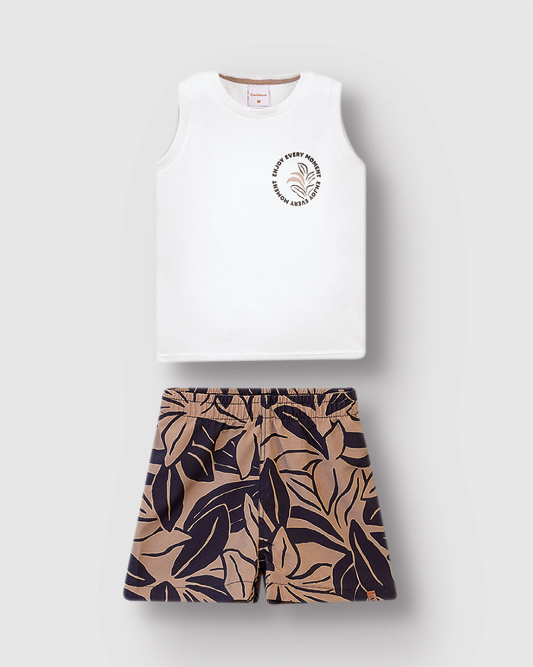 Conjunto Menino Regata E Bermuda Estampada Microfibra - Carinhoso - Imagem 2