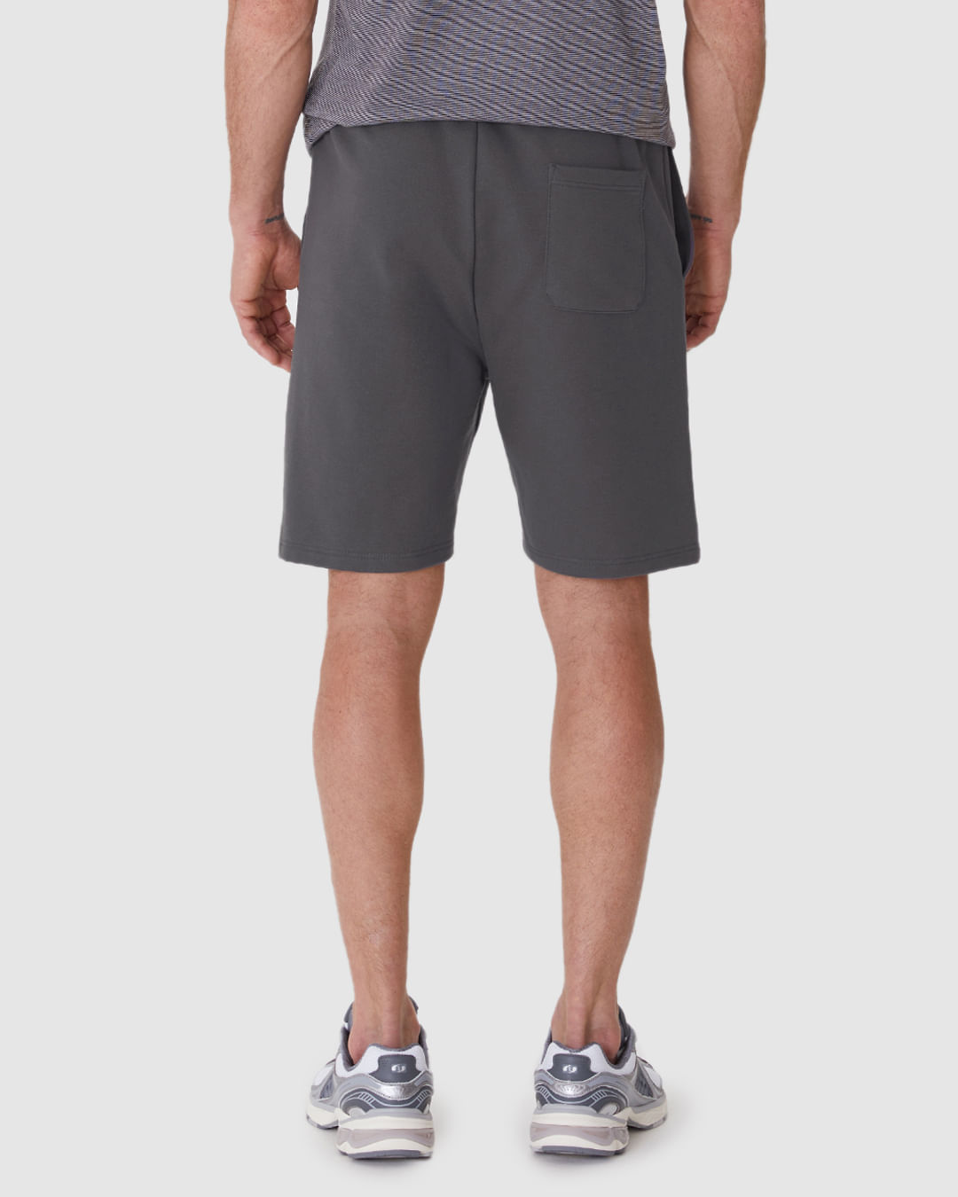 Bermuda Masculina Comfort Cadarço Funcional Em Moletom Sarjado - Imagem 20