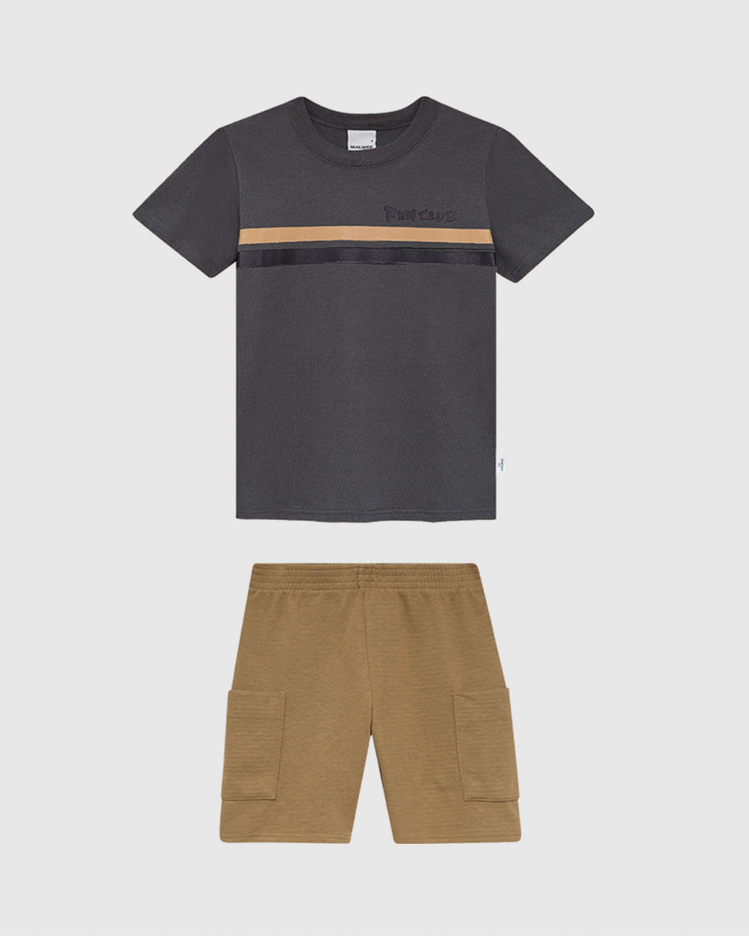 Conjunto Infantil Menino Camiseta Fun Club Em Algodão Malwee Kids - Imagem 14