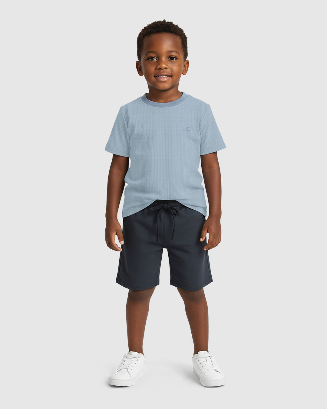 Conjunto Menino Camiseta Athletic Sport em Malha Texturizada - Carinhoso