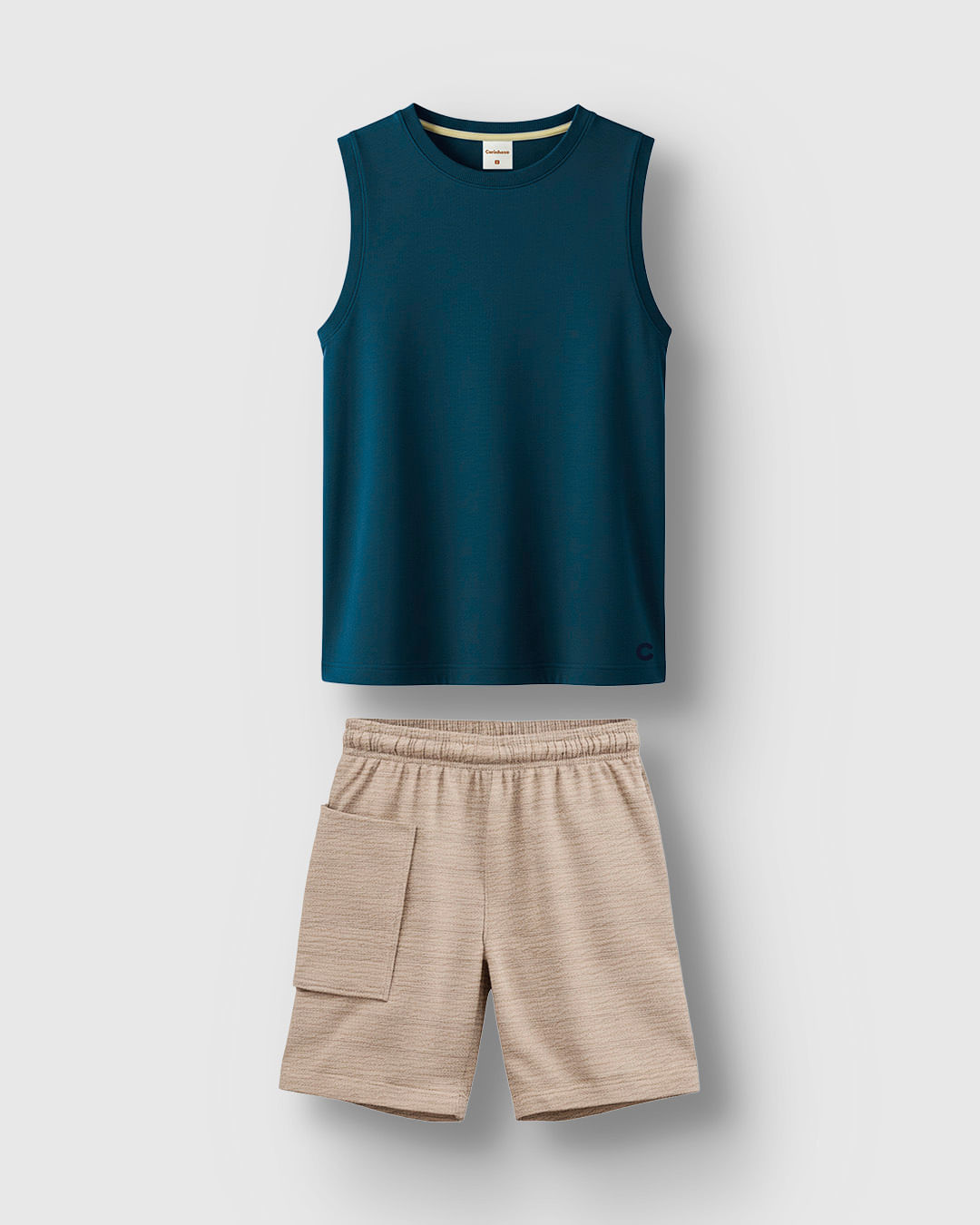 Conjunto Menino Regata Estampa Flock Costas em Algodão - Carinhoso