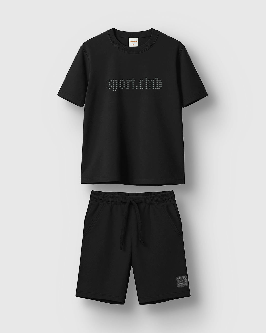 Conjunto Menino Camiseta Sport Club e Bermuda com Bolso Funcional - Carinhoso