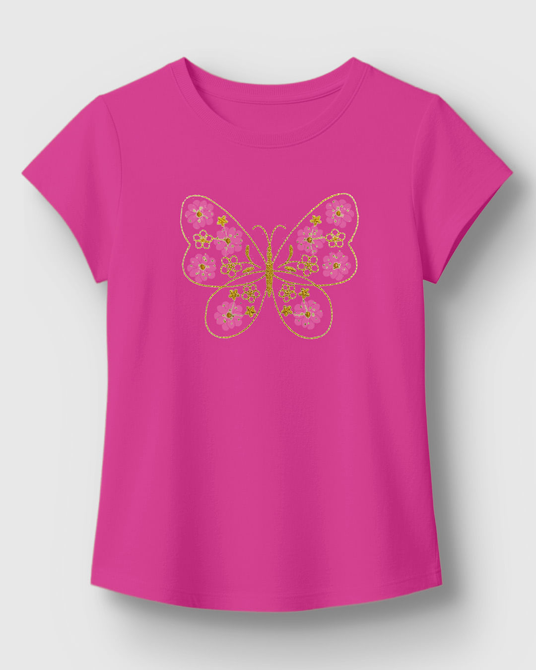 Blusa Menina Bordado Frontal com Aplique em Algodão - Carinhoso