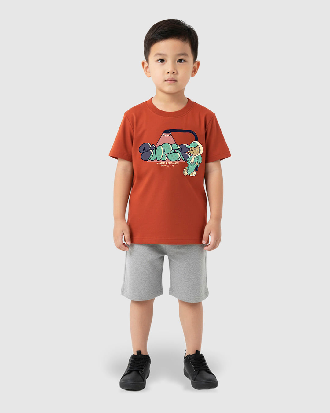 Camiseta Infantil Menino Super Maneiro e Descolado em Algodão Malwee Kids