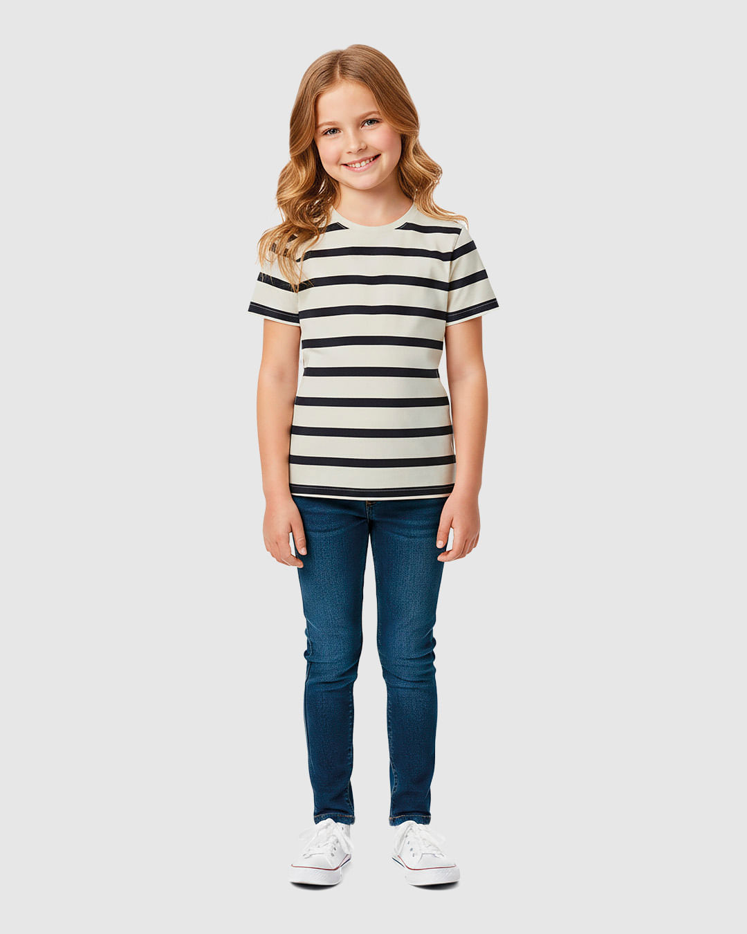 Blusa Infantil Menina Listrada Manga Curta Em Ribana Malwee Kids